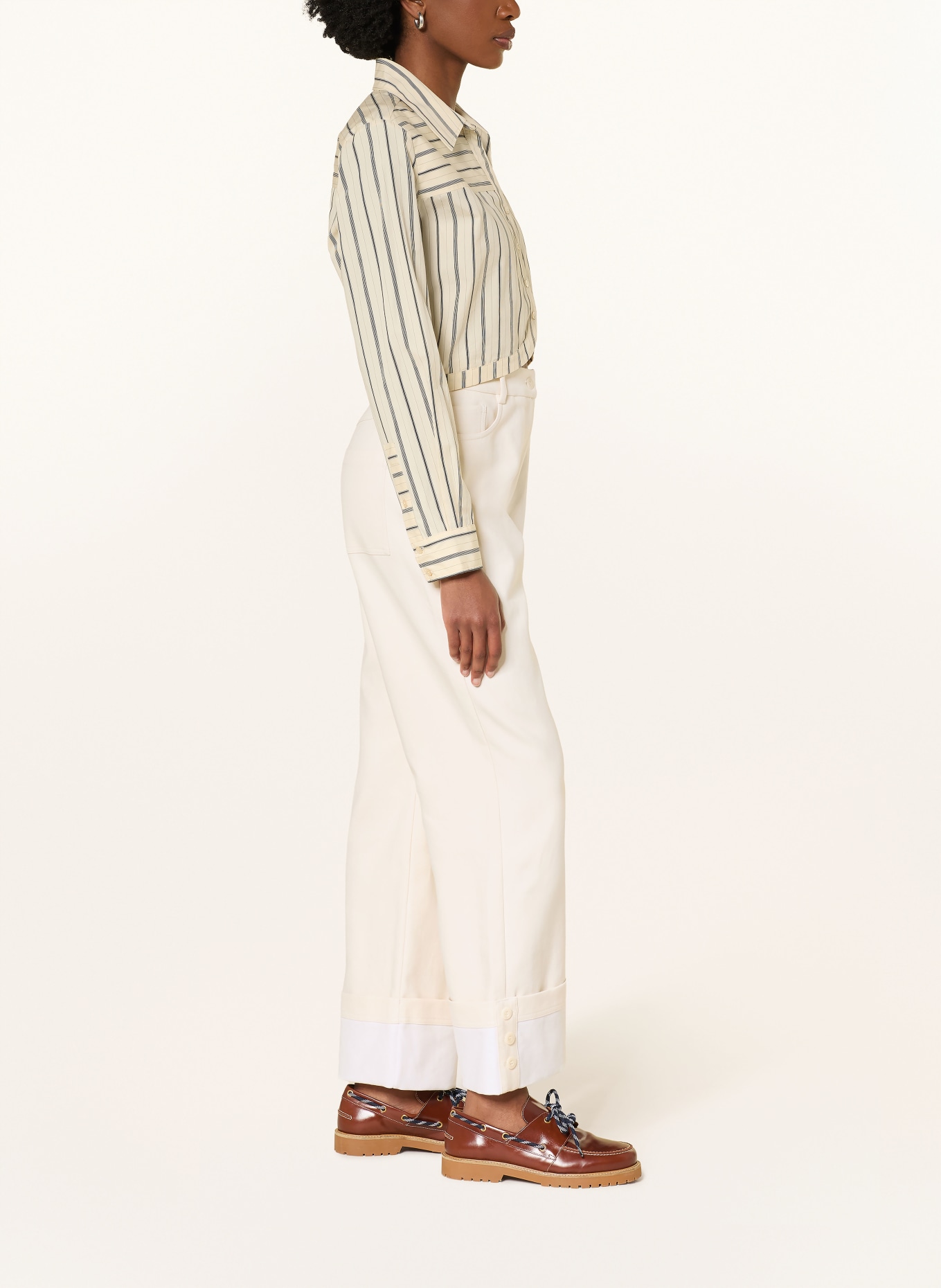 CLAUDIE PIERLOT Wide Leg Jeans: A006 VANILLA