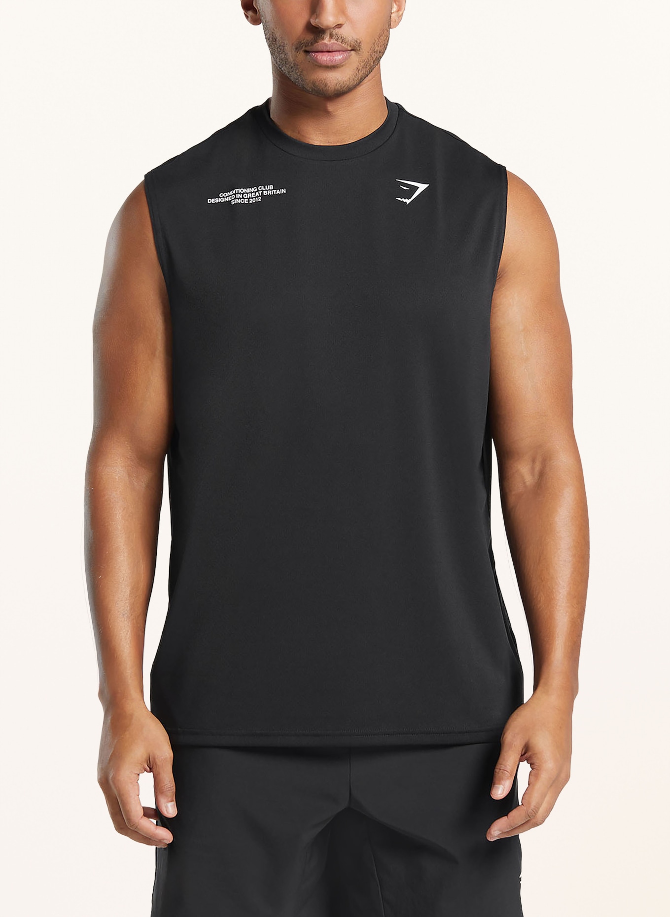 GYMSHARK Tank Top CONDITIONING: SCHWARZ