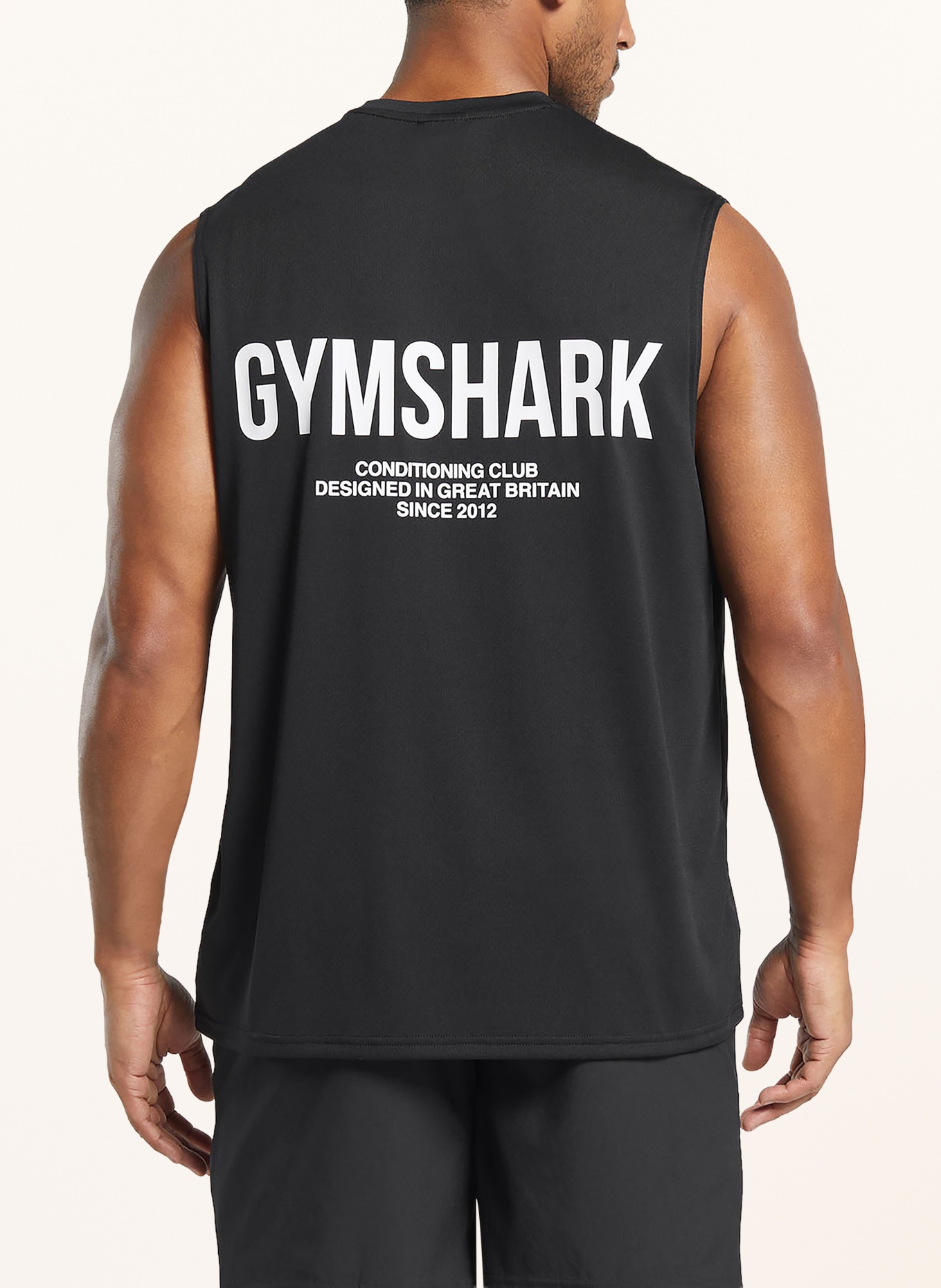 GYMSHARK Tank Top CONDITIONING: SCHWARZ