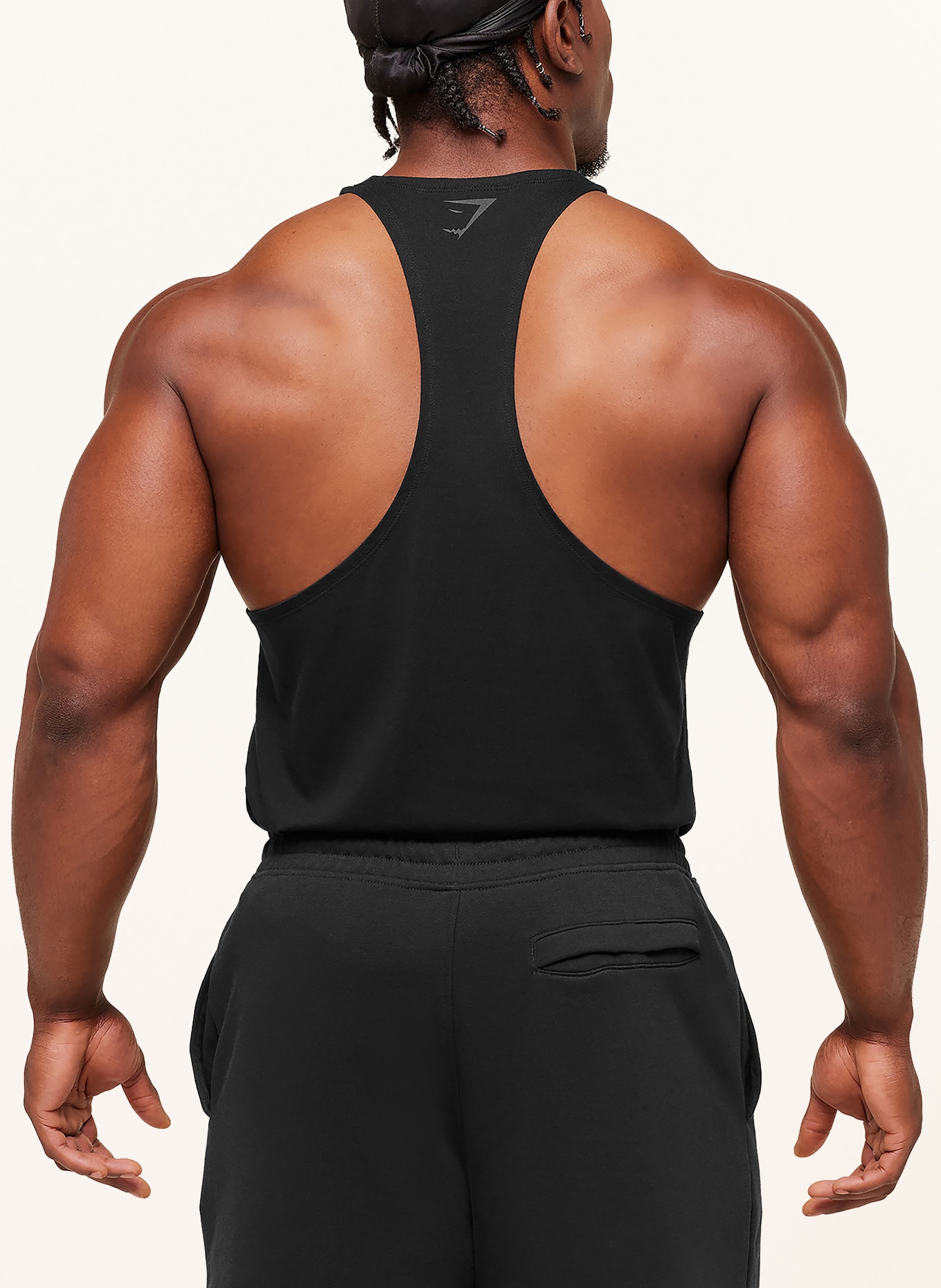 GYMSHARK Tank Top POWER ORIGINALS: SCHWARZ