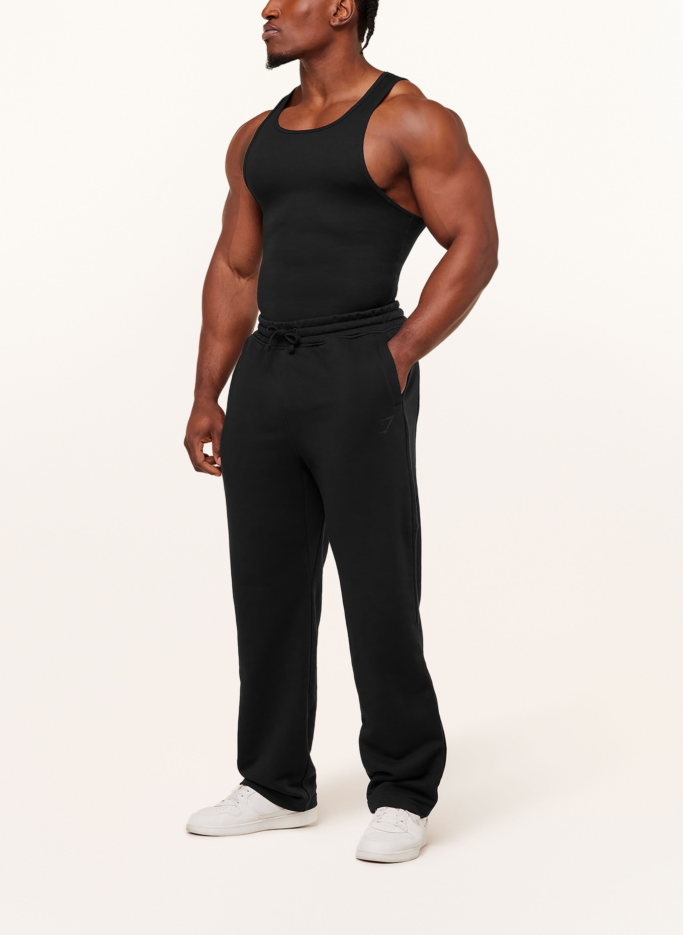 GYMSHARK Sweatpants POWER: SCHWARZ