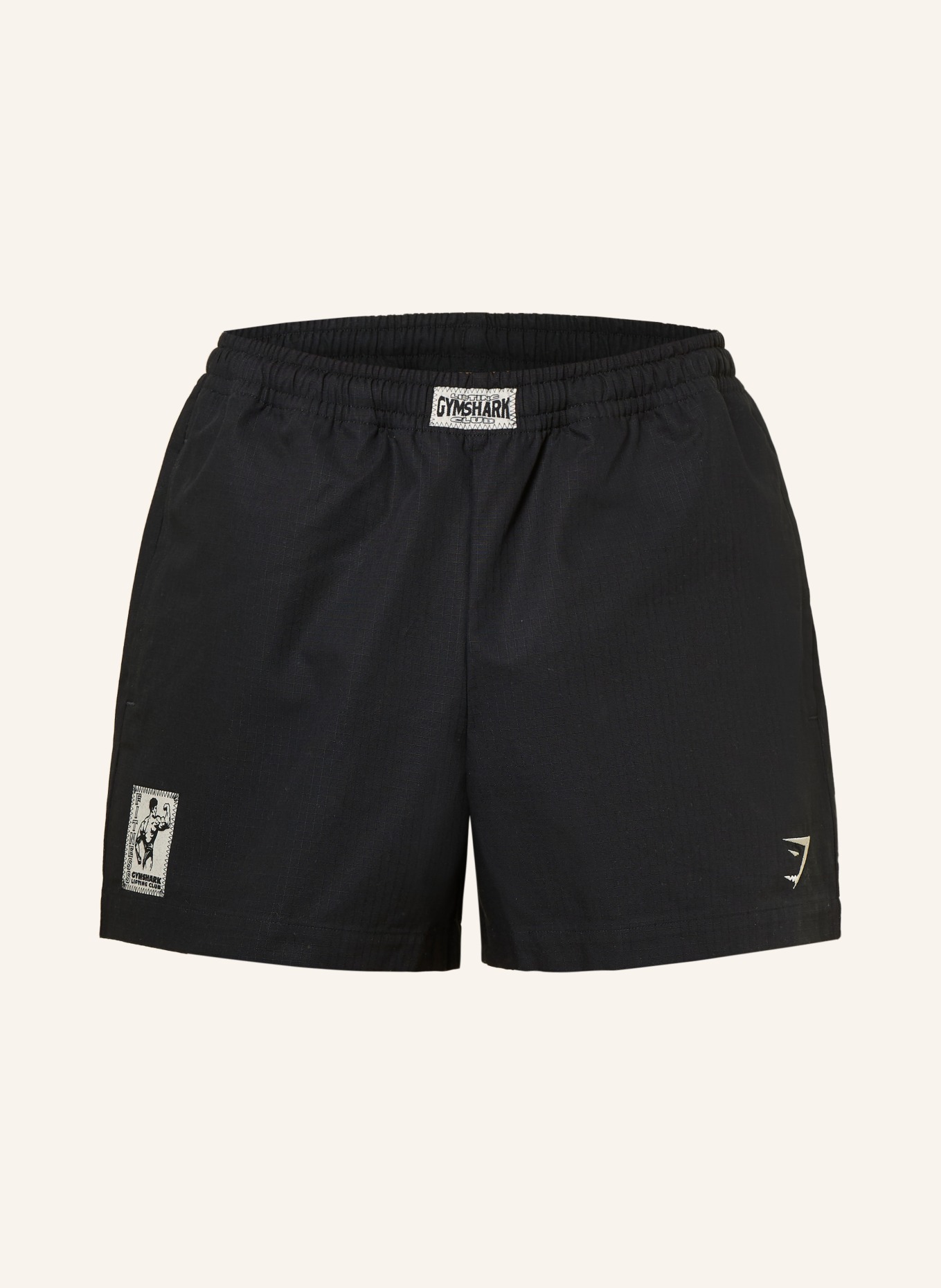 GYMSHARK Trainingsshorts PUMPER: SCHWARZ