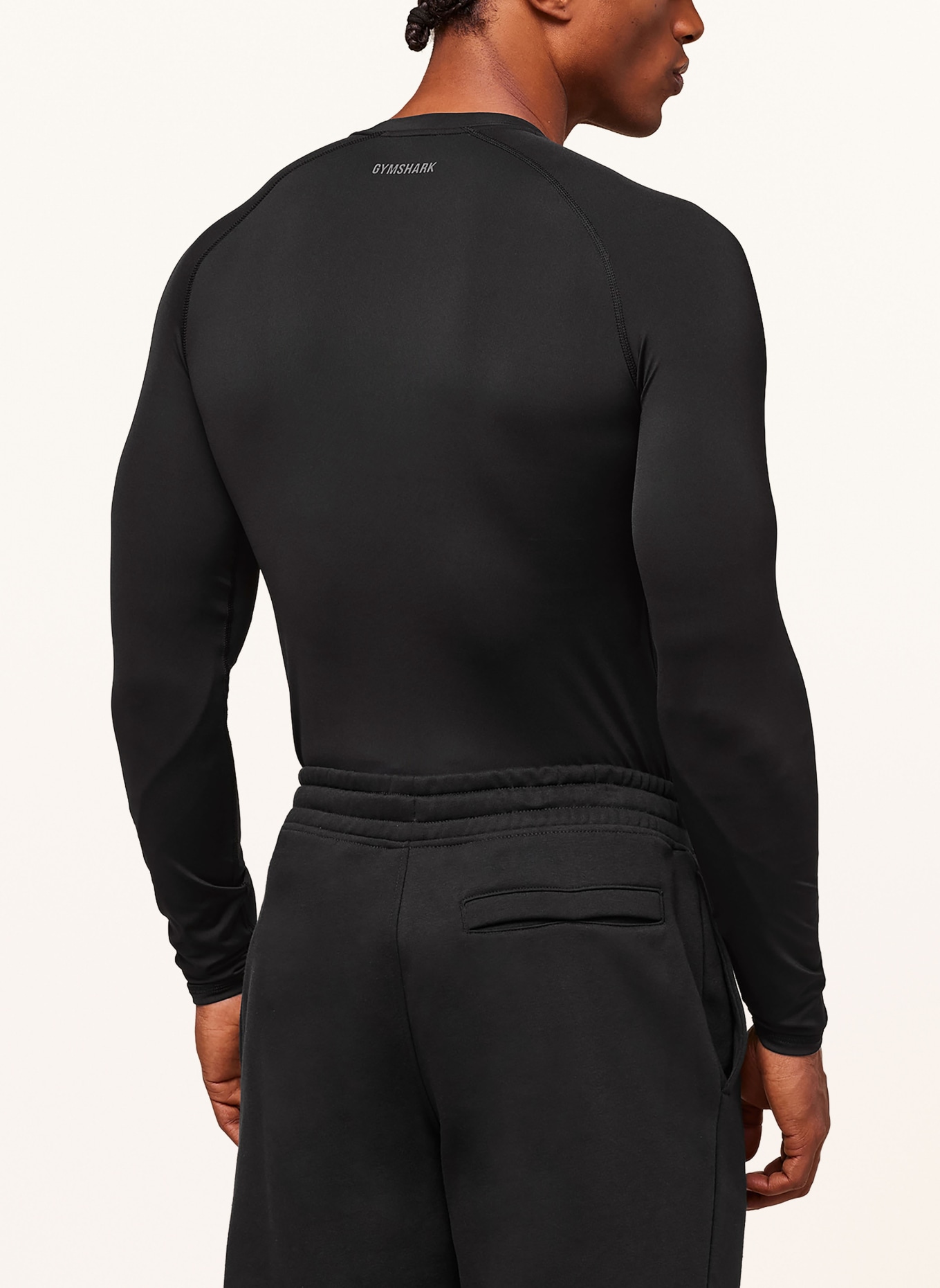GYMSHARK Longsleeve ELEMENT: SCHWARZ
