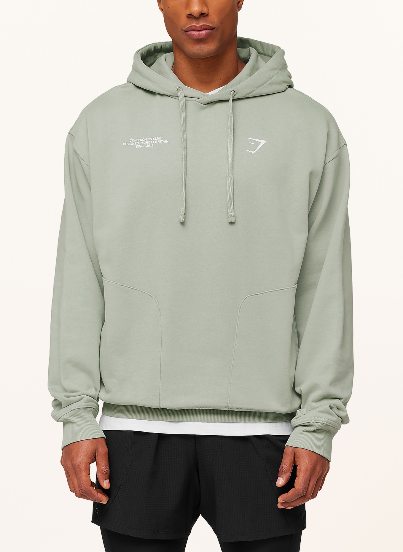 GYMSHARK Oversized-Hoodie CONDITIONING CLUB: HELLGRÜN