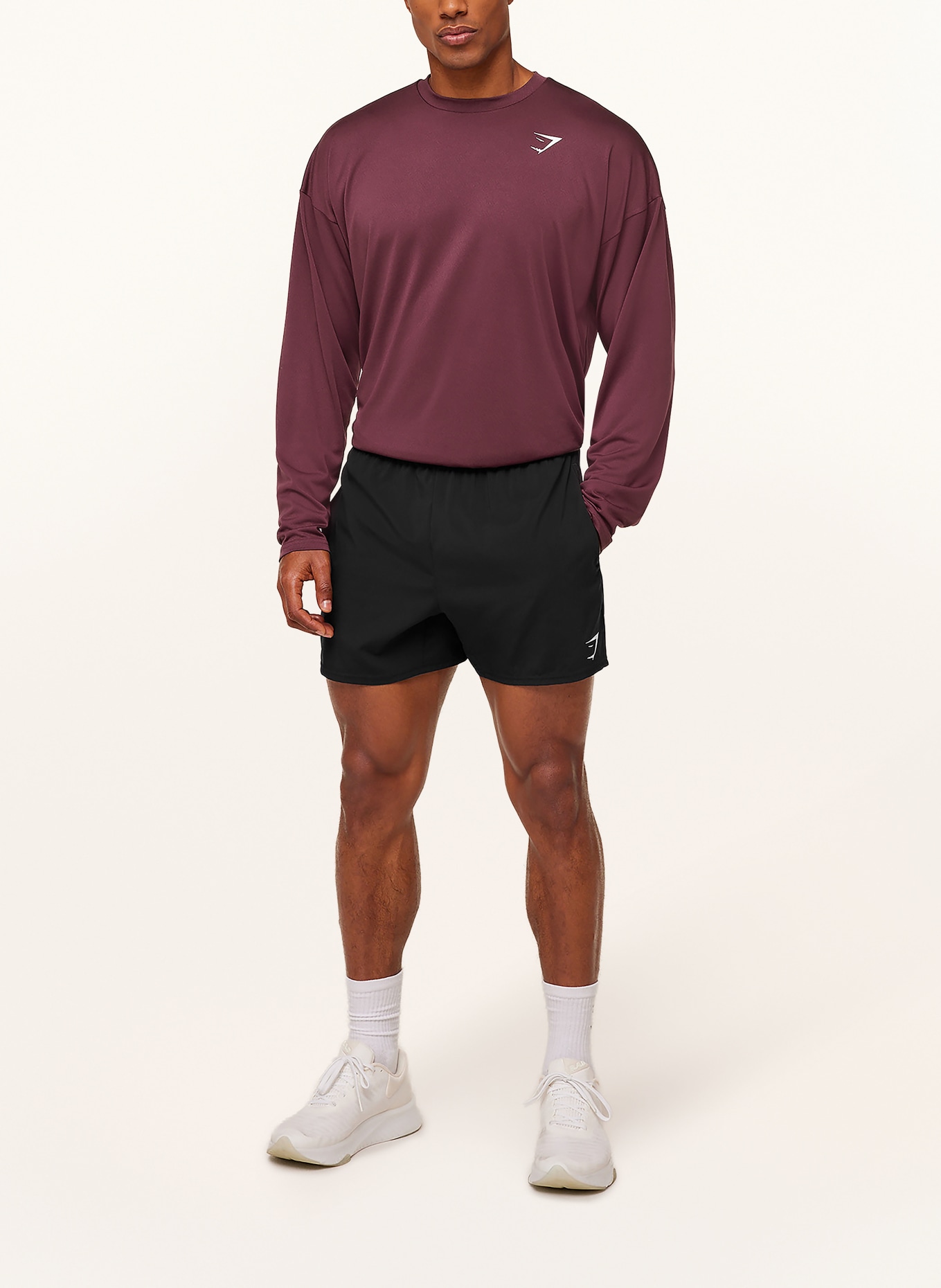 GYMSHARK Longsleeve ARRIVAL: DUNKELROT