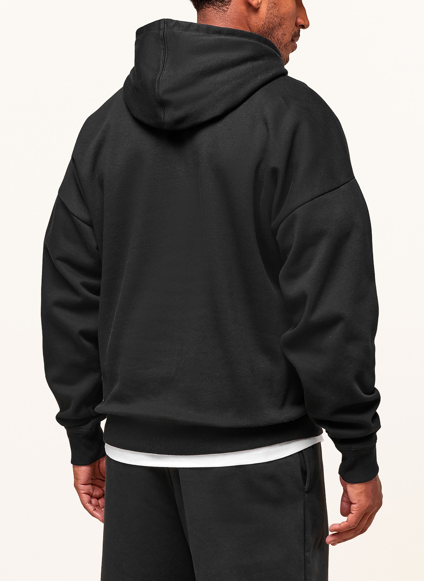 GYMSHARK Oversized-Hoodie CREST: SCHWARZ