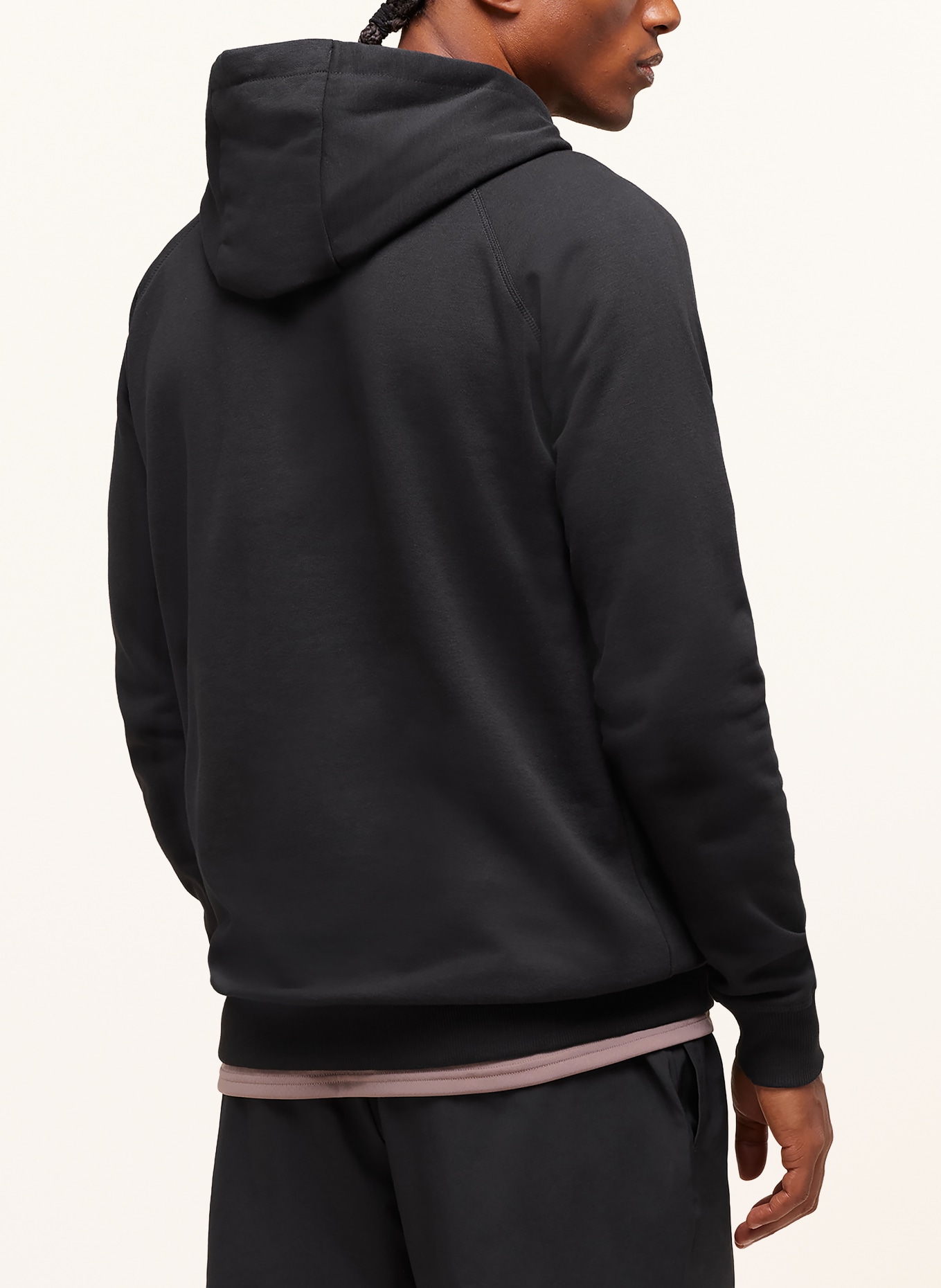 GYMSHARK Hoodie CREST: SCHWARZ
