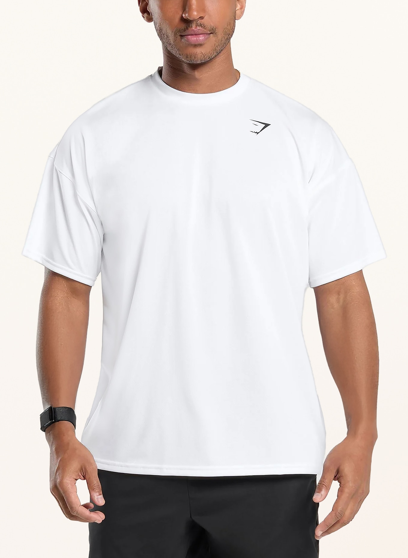 GYMSHARK Oversized-Shirt ARRIVAL: WEISS