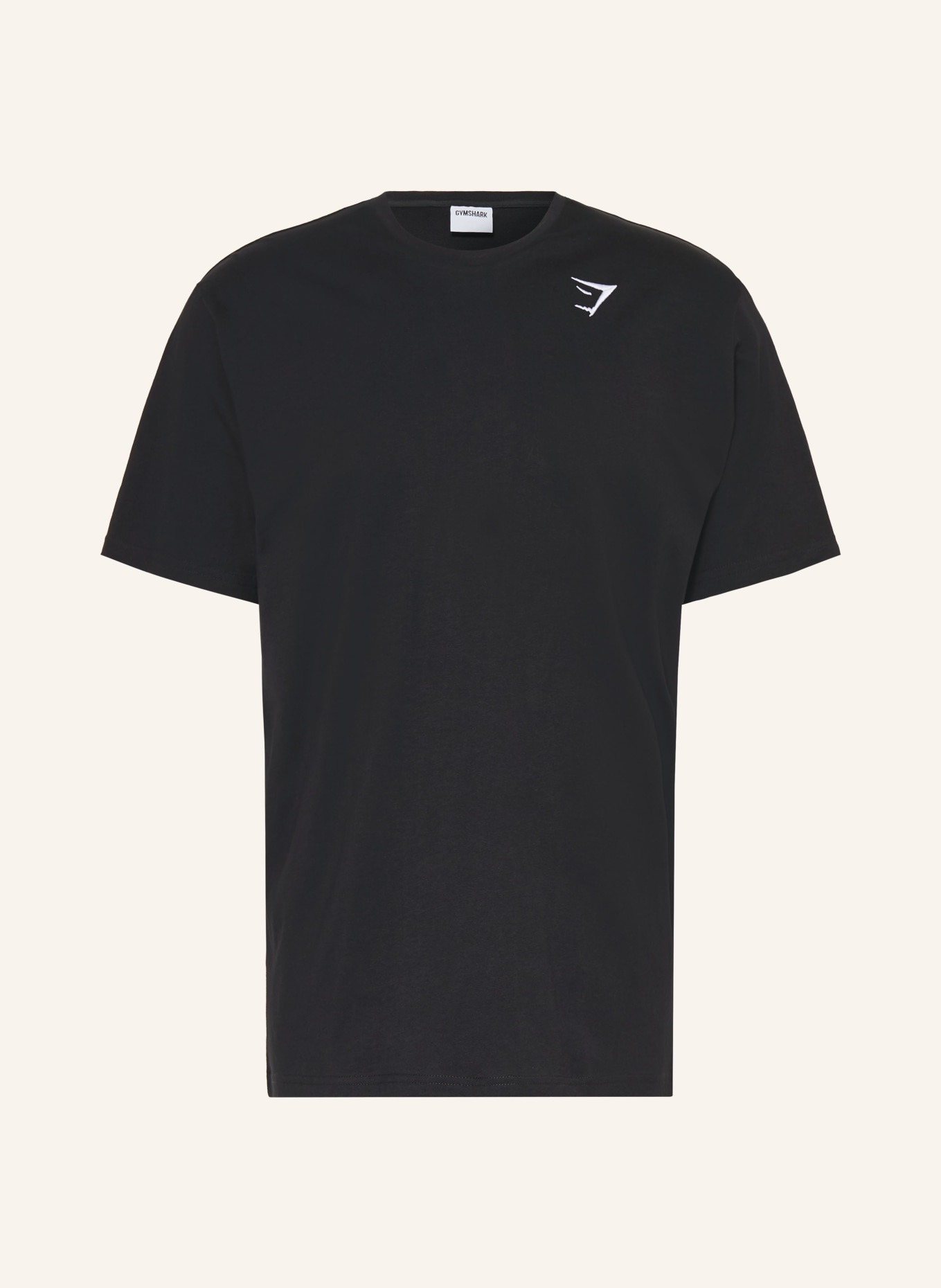 GYMSHARK T-Shirt CREST: SCHWARZ