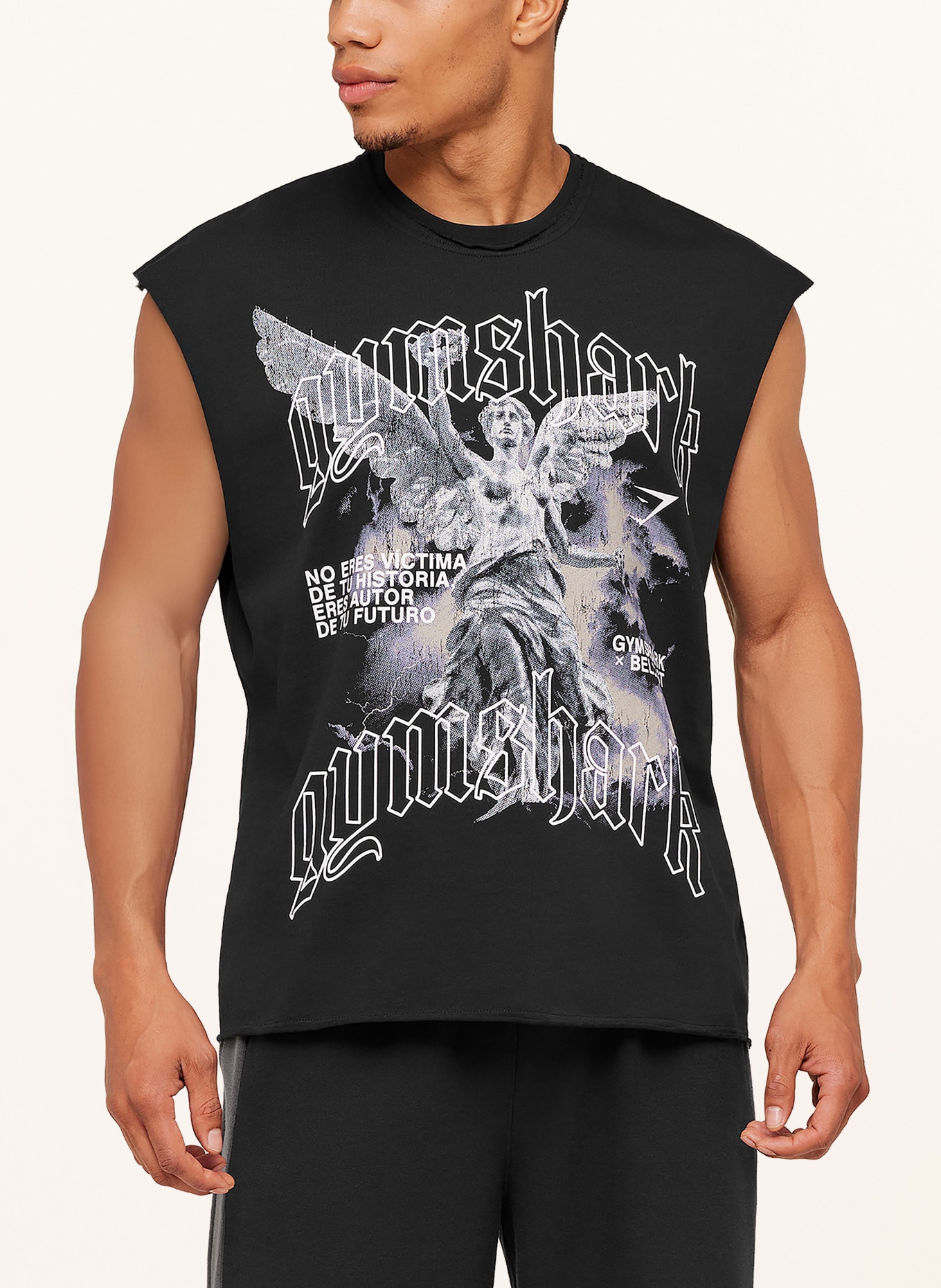 GYMSHARK Tanktop: SCHWARZ