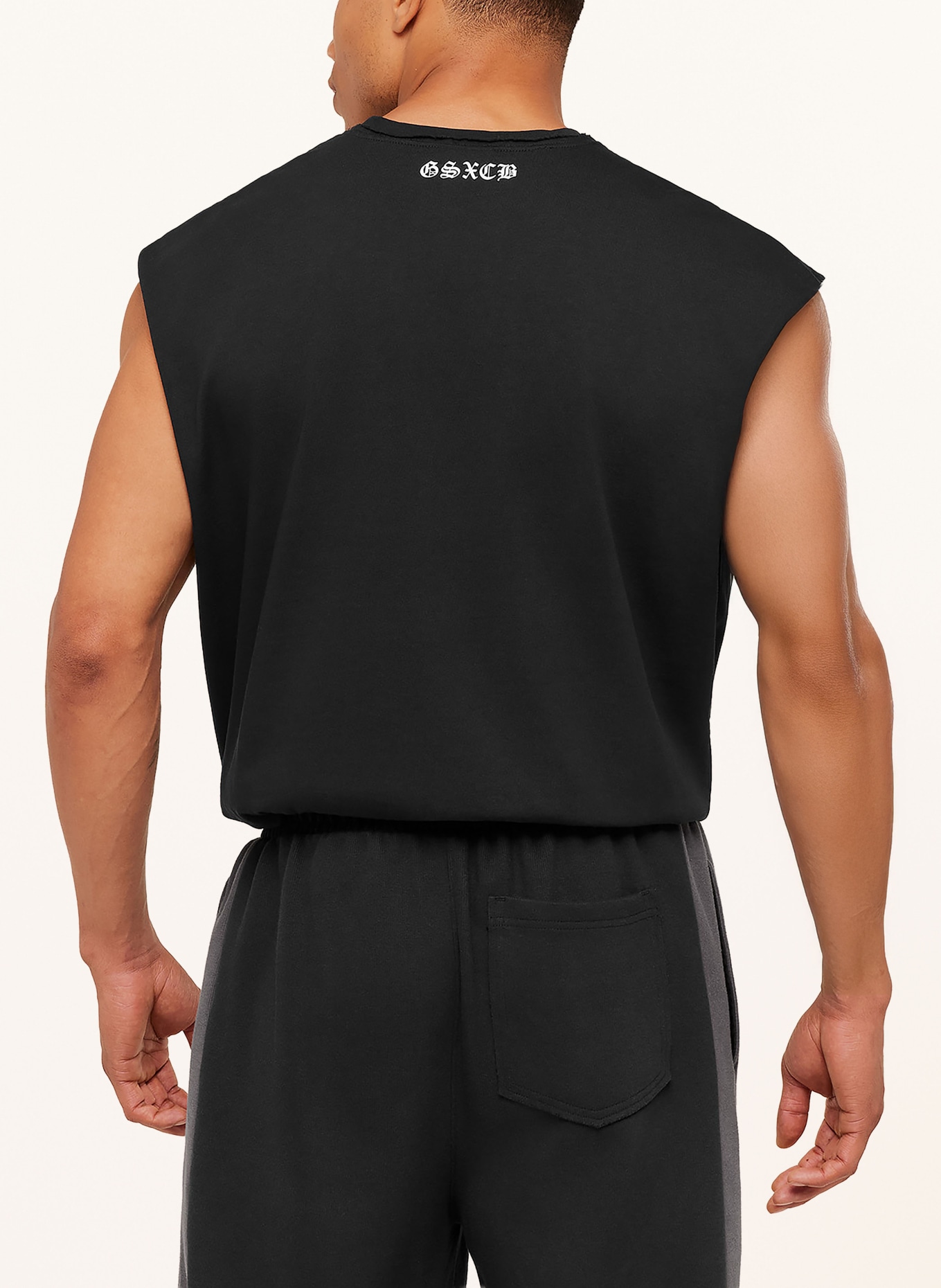 GYMSHARK Tanktop: SCHWARZ