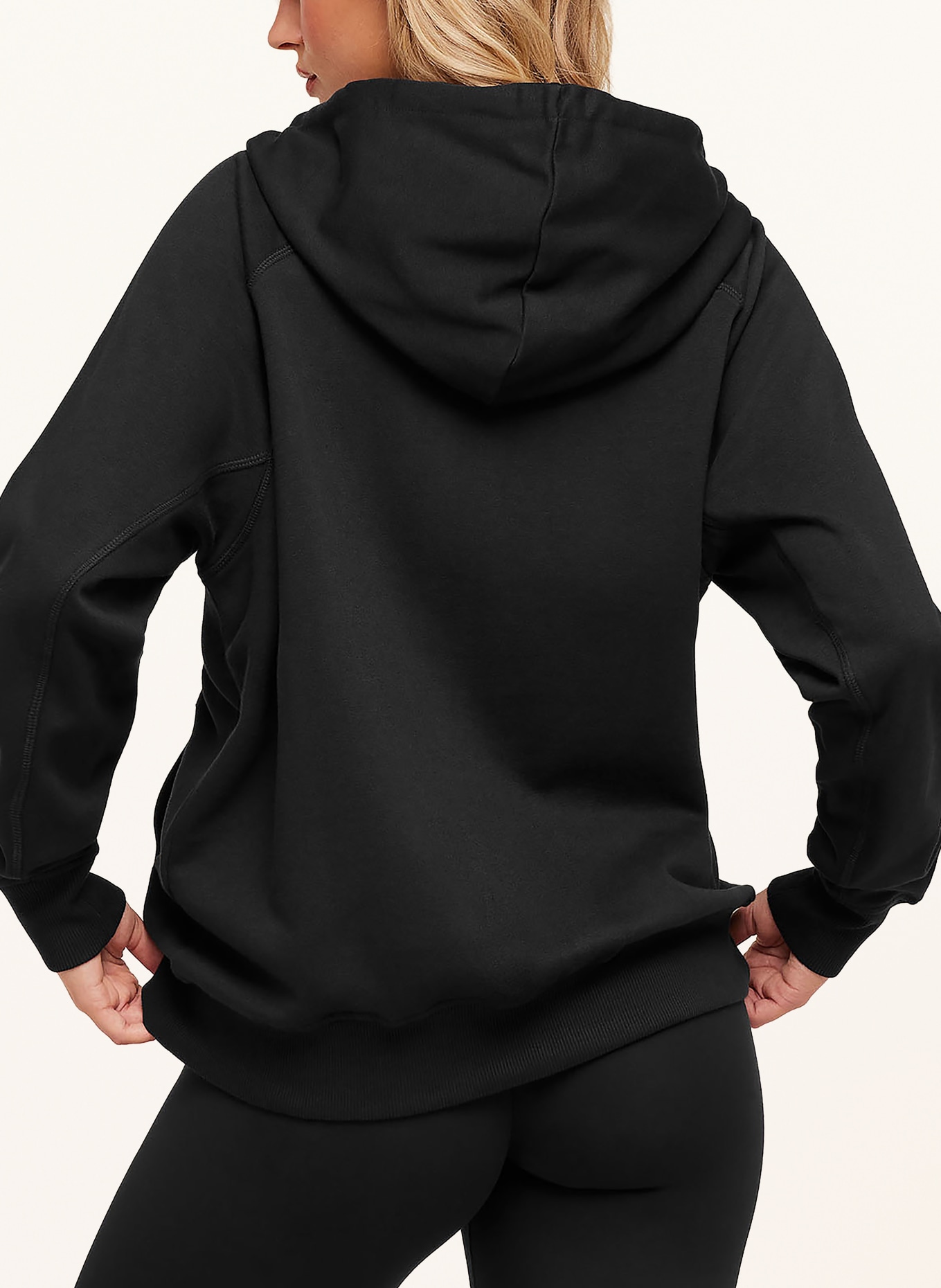 GYMSHARK Oversized-Hoodie: SCHWARZ