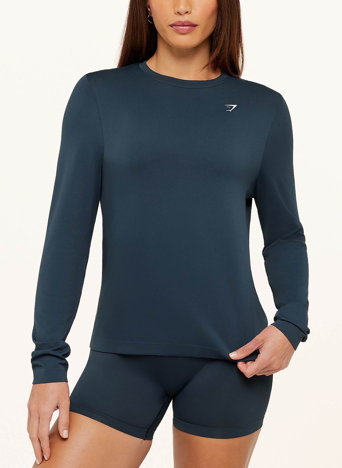 GYMSHARK Longsleeve EVERYDAY SEAMLESS: DUNKELBLAU