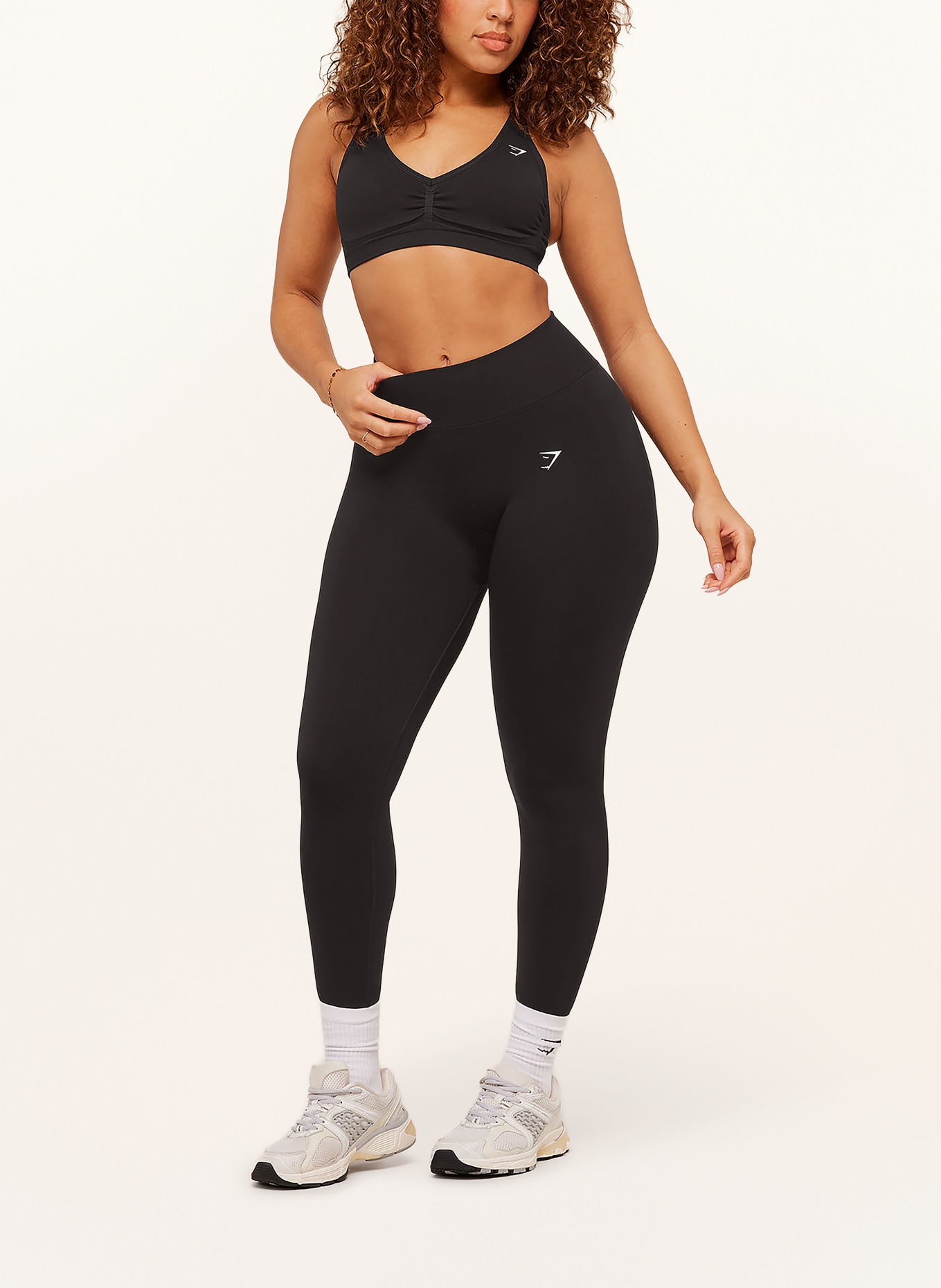 GYMSHARK Tights LIFT SEAMLESS: SCHWARZ