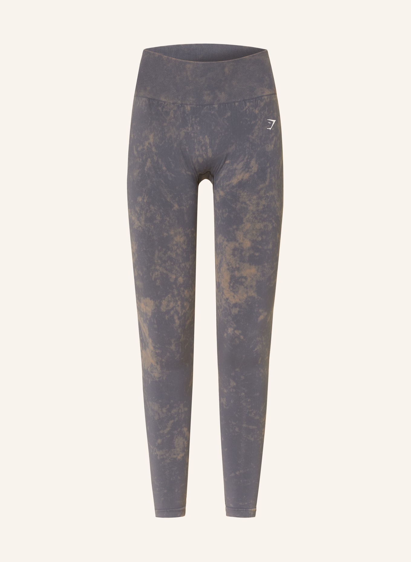 GYMSHARK Tights EVERYDAY SEAMLESS WASHED 2.0: DUNKELGRAU / HELLBRAUN