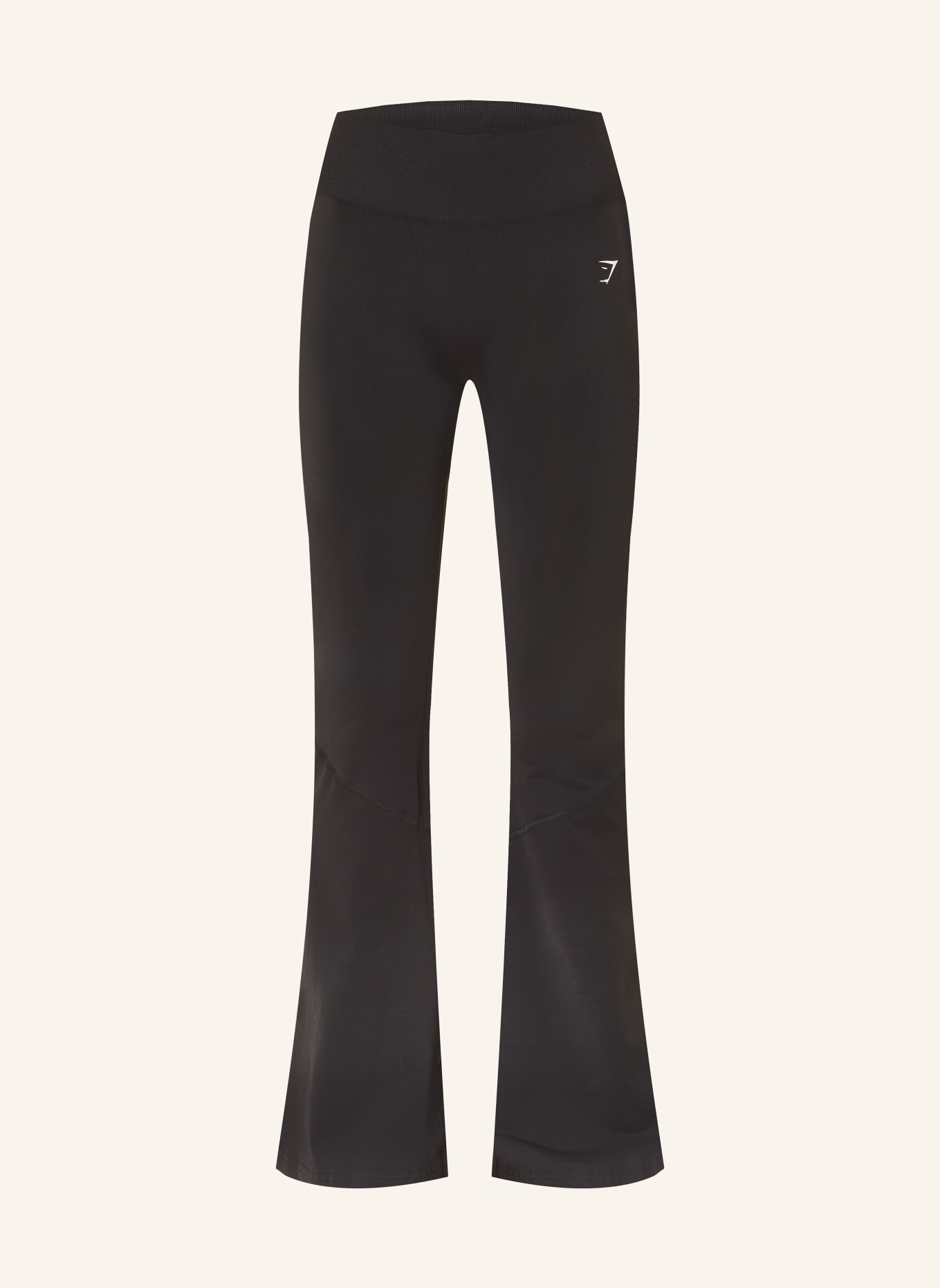 GYMSHARK Tights EVERYDAY SEAMLESS FLARED 2.0: SCHWARZ