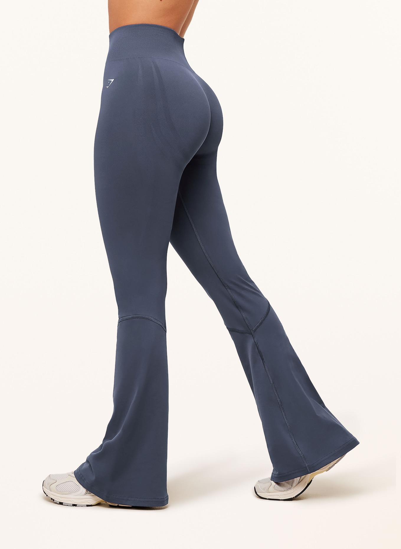 GYMSHARK Tights EVERYDAY SEAMLESS FLARED 2.0: DUNKELBLAU