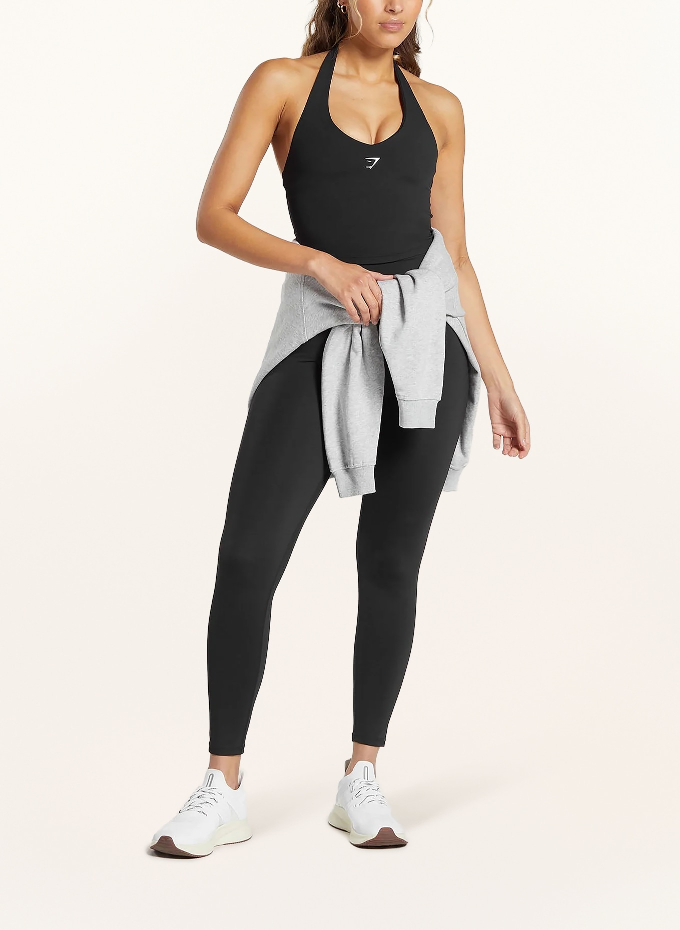 GYMSHARK Sport-BH: SCHWARZ