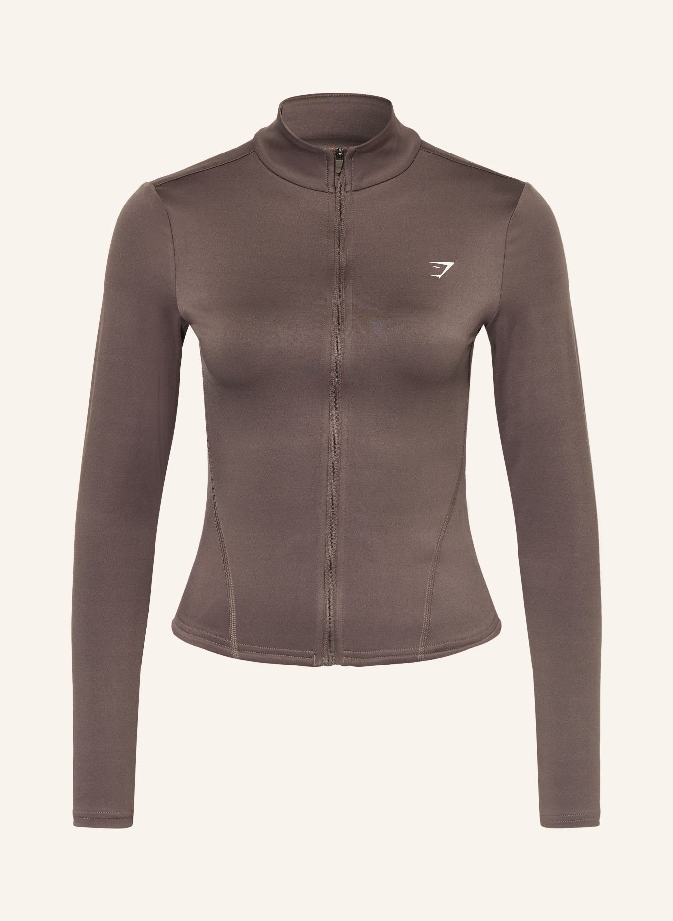 GYMSHARK Trainingsjacke: DUNKELBRAUN