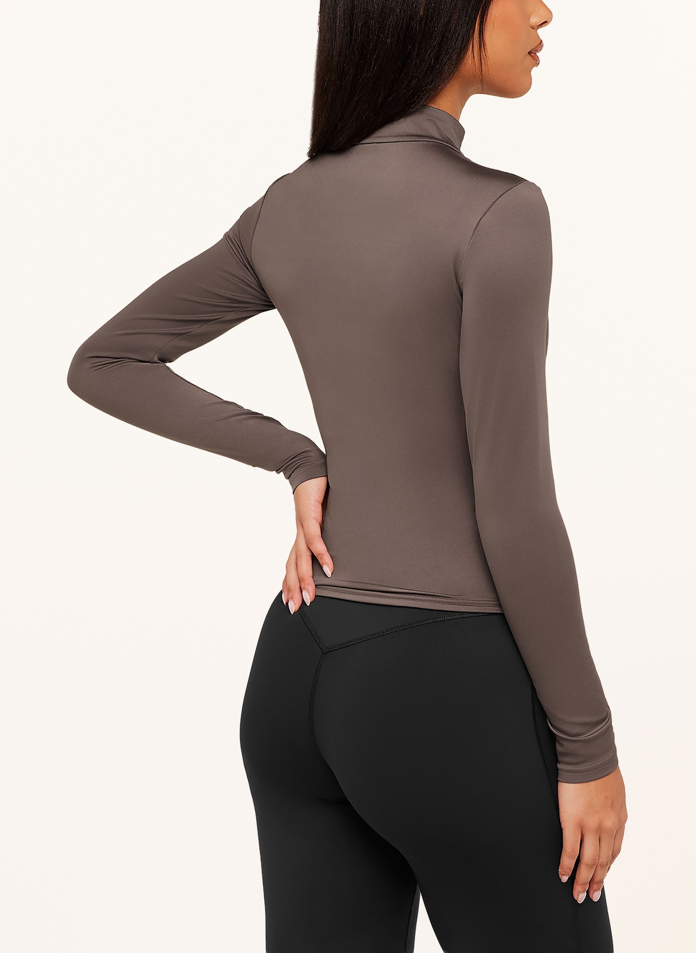 GYMSHARK Trainingsjacke: DUNKELBRAUN