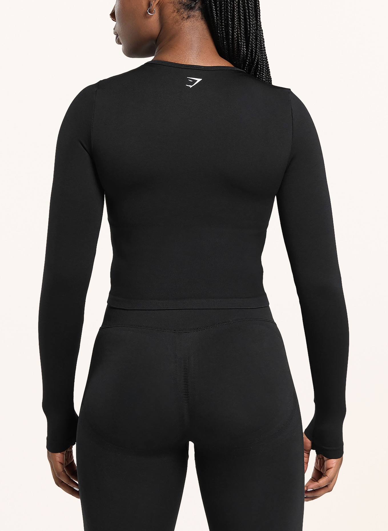 GYMSHARK Trainingsjacke LIFT SEAMLESS: SCHWARZ