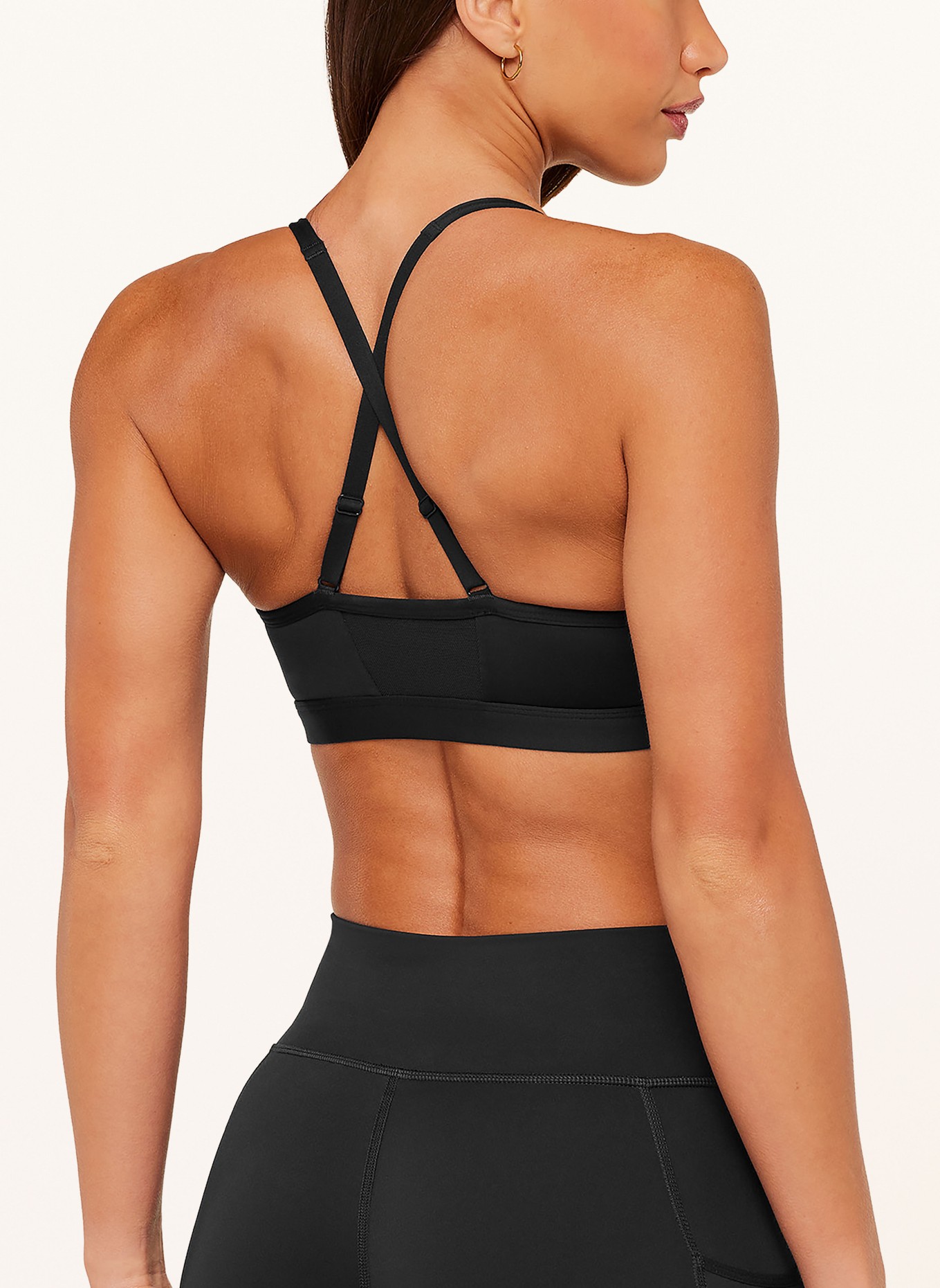 GYMSHARK Sport-BH RUCHED SPORTS: SCHWARZ