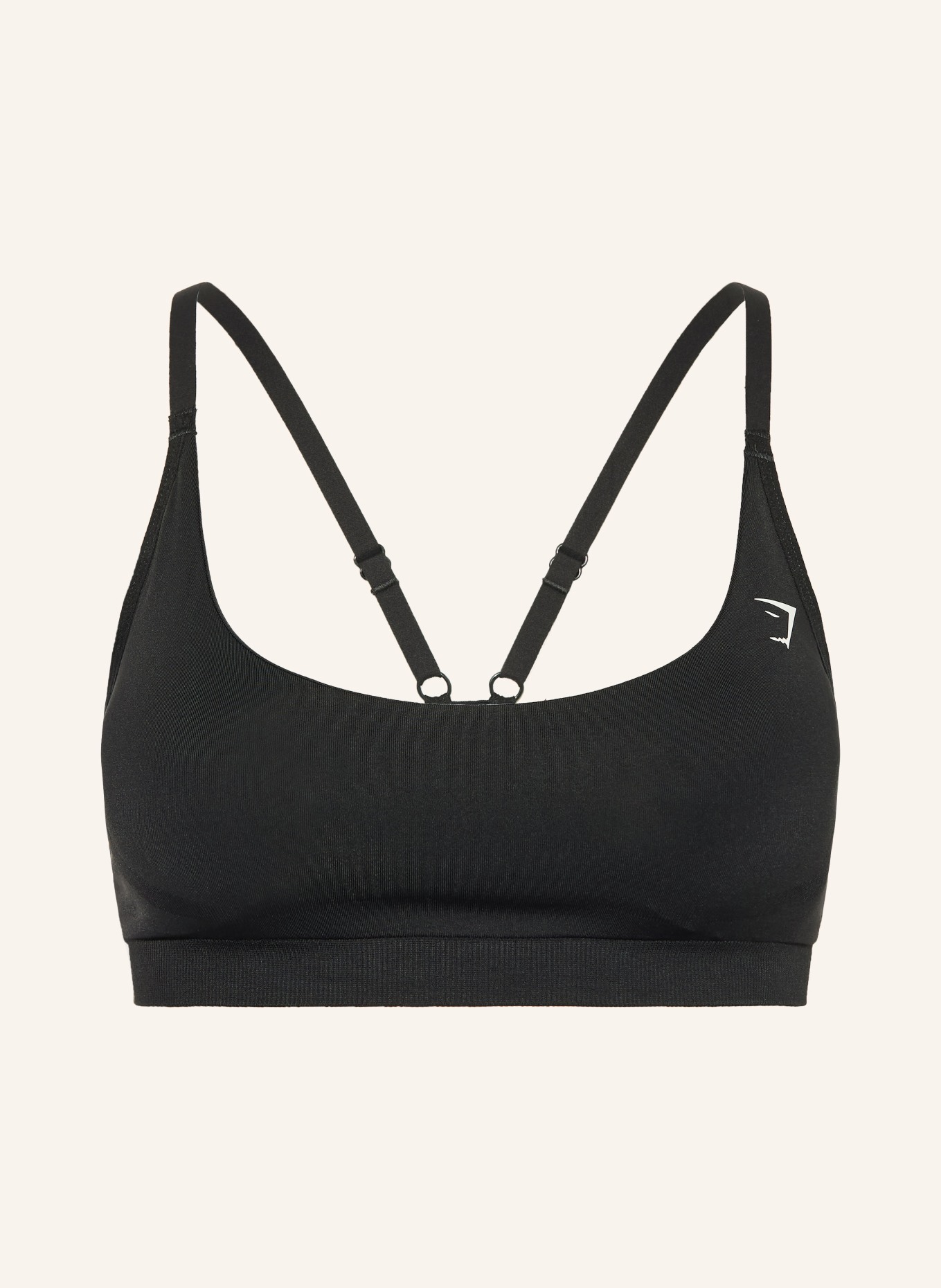 GYMSHARK Sport-BH LIGHT SUPPORT: SCHWARZ