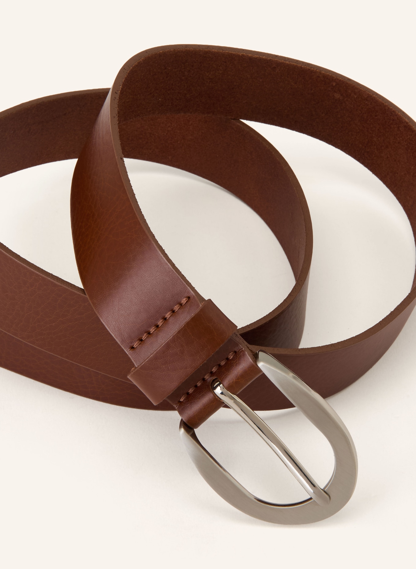 Vanzetti Ledergürtel: BRAUN / SILBER