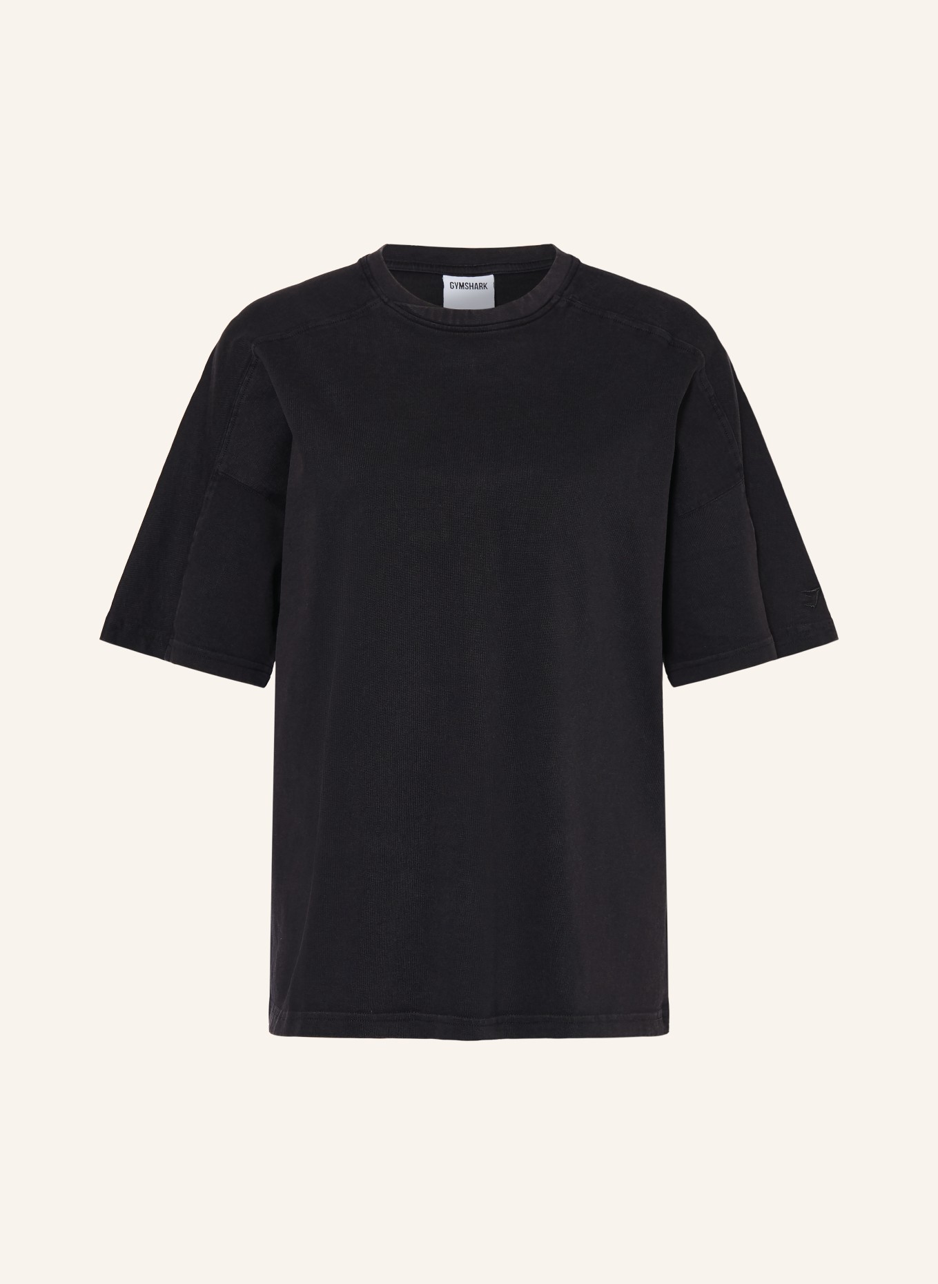 GYMSHARK Oversized-Shirt PUMP COVER: SCHWARZ