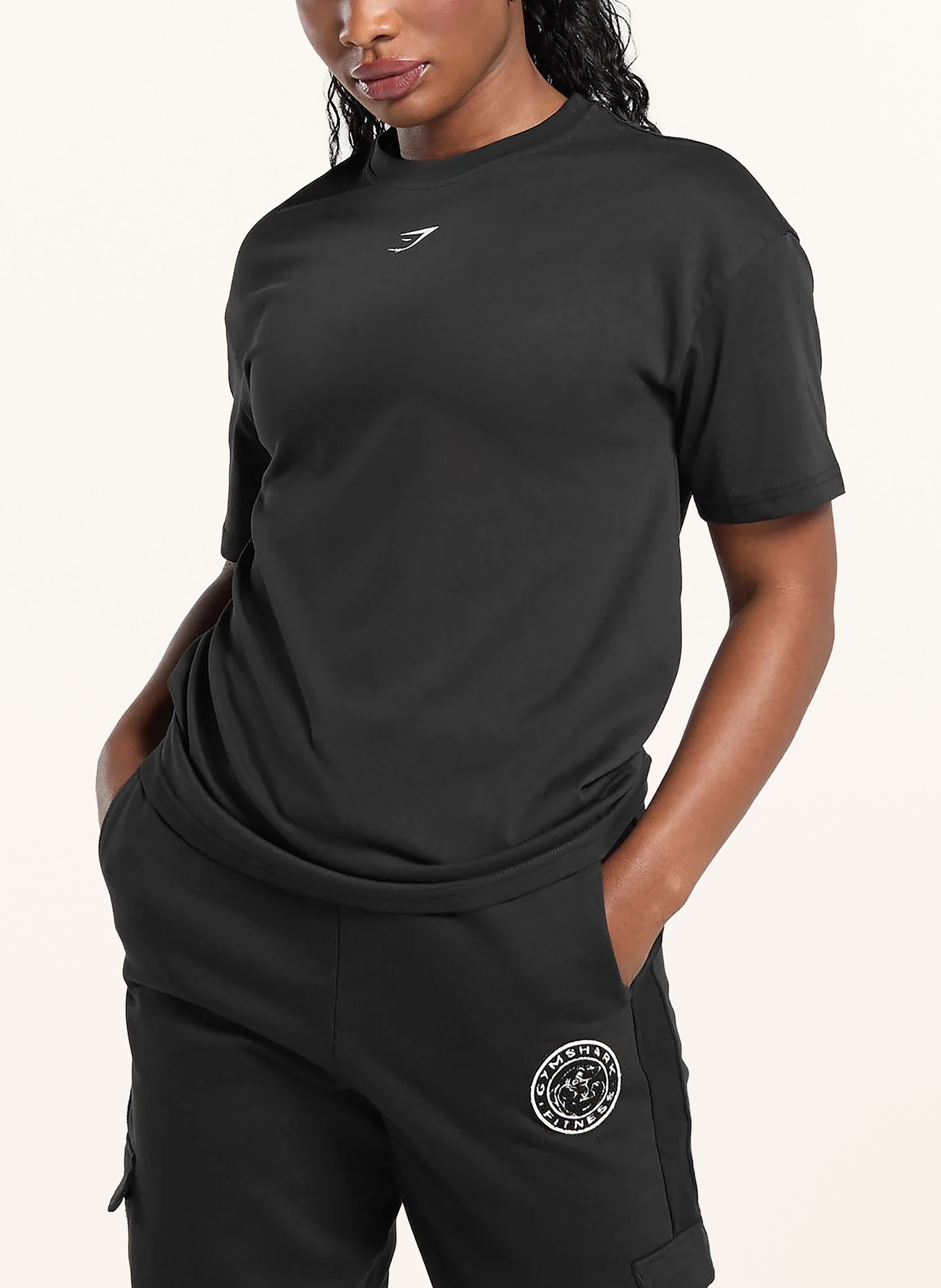 GYMSHARK T-Shirt POWER ORIGINALS: SCHWARZ