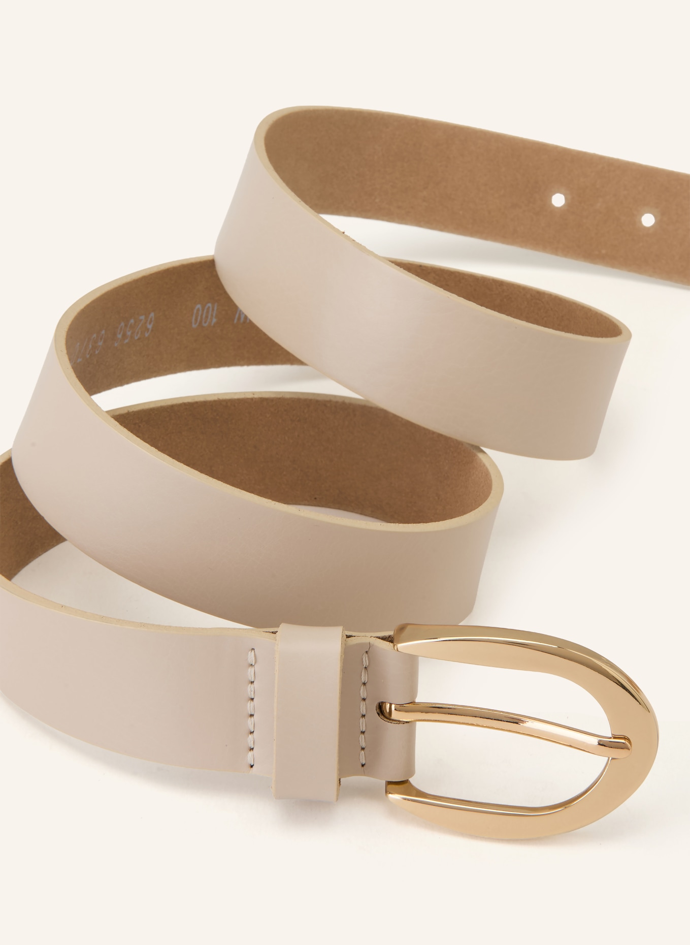 Vanzetti Ledergürtel: HELLBRAUN / GOLD