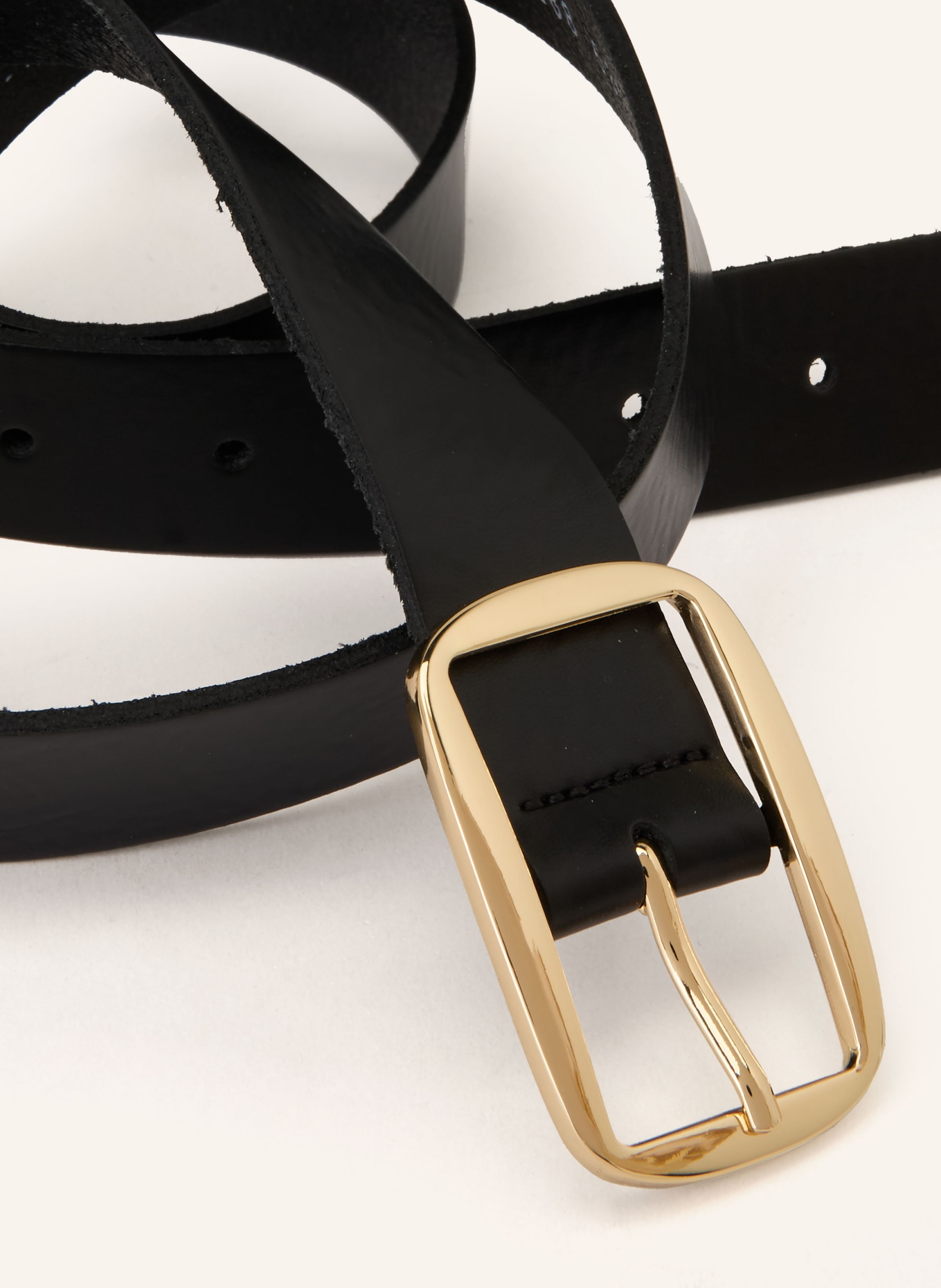 Vanzetti Ledergürtel: SCHWARZ / GOLD