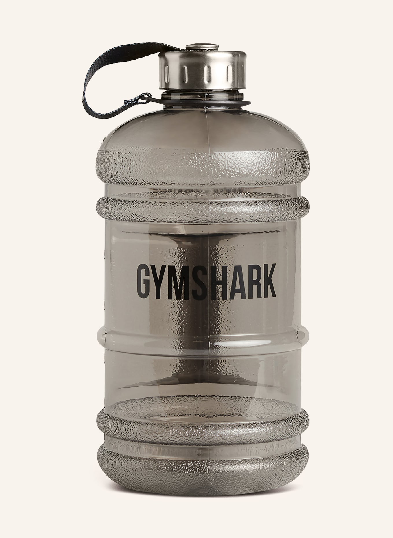 GYMSHARK Trinkflasche: SCHWARZ / SILBER