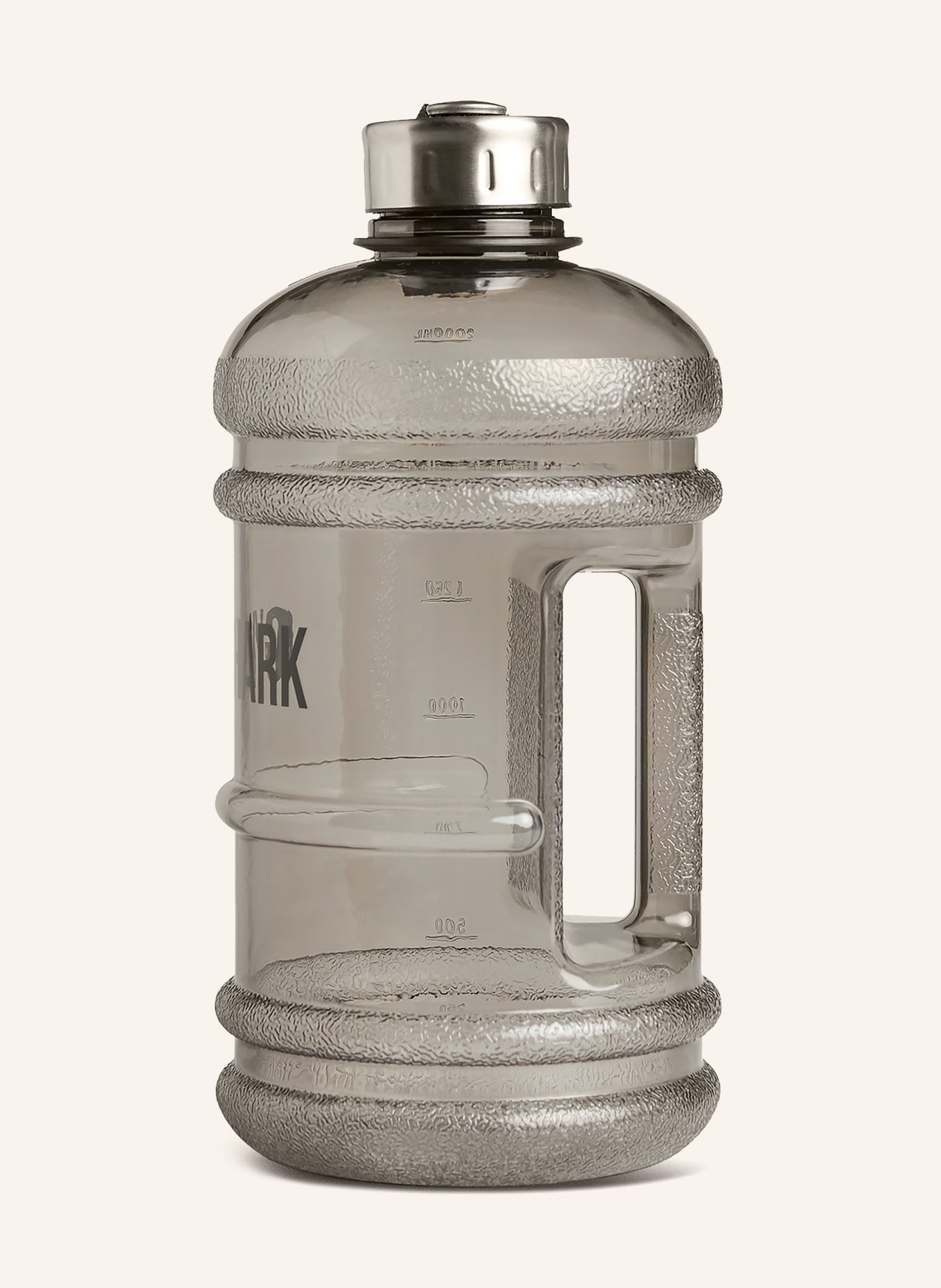 GYMSHARK Trinkflasche: SCHWARZ / SILBER