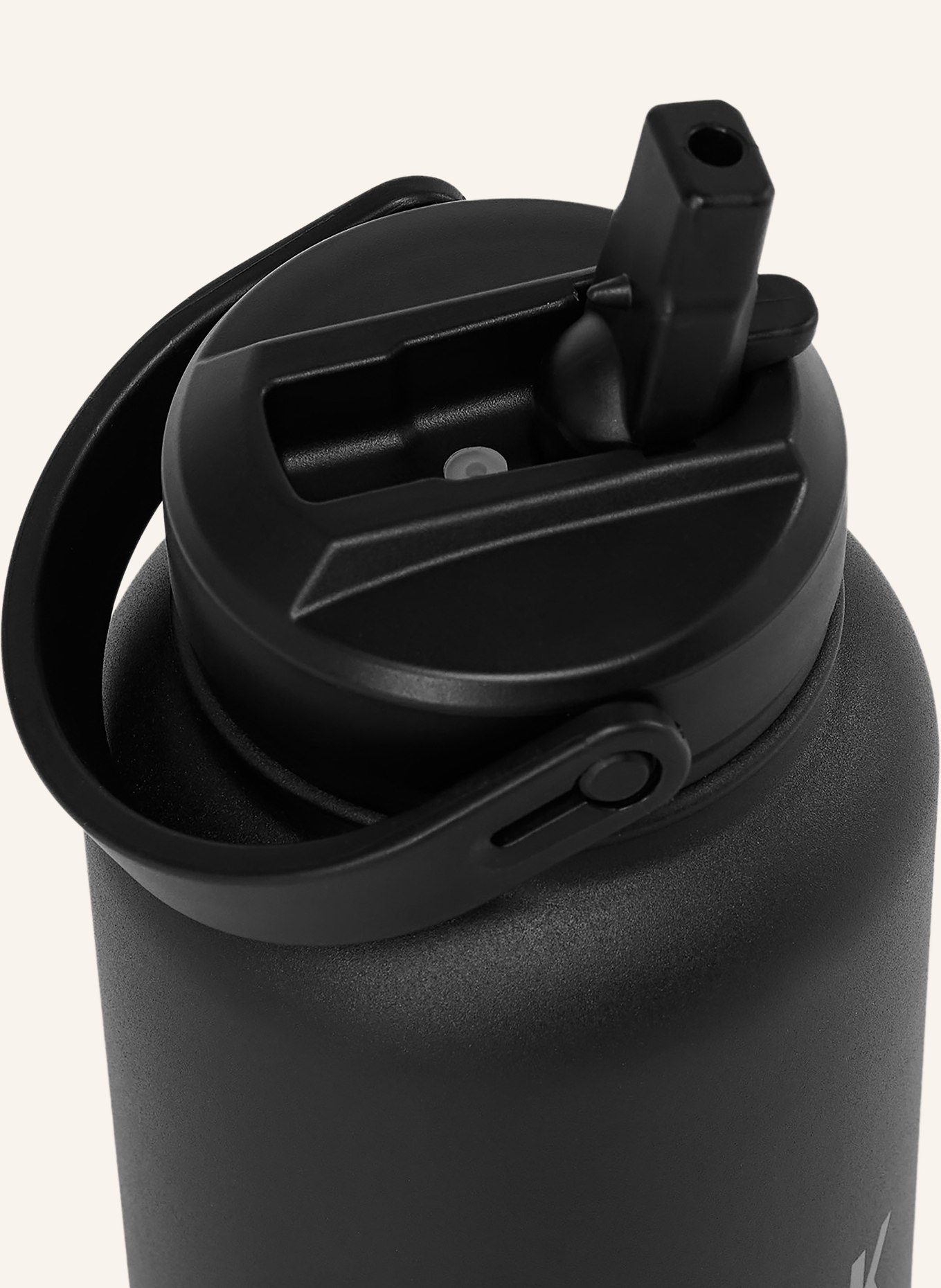 GYMSHARK Isolierflasche: SCHWARZ / SILBER