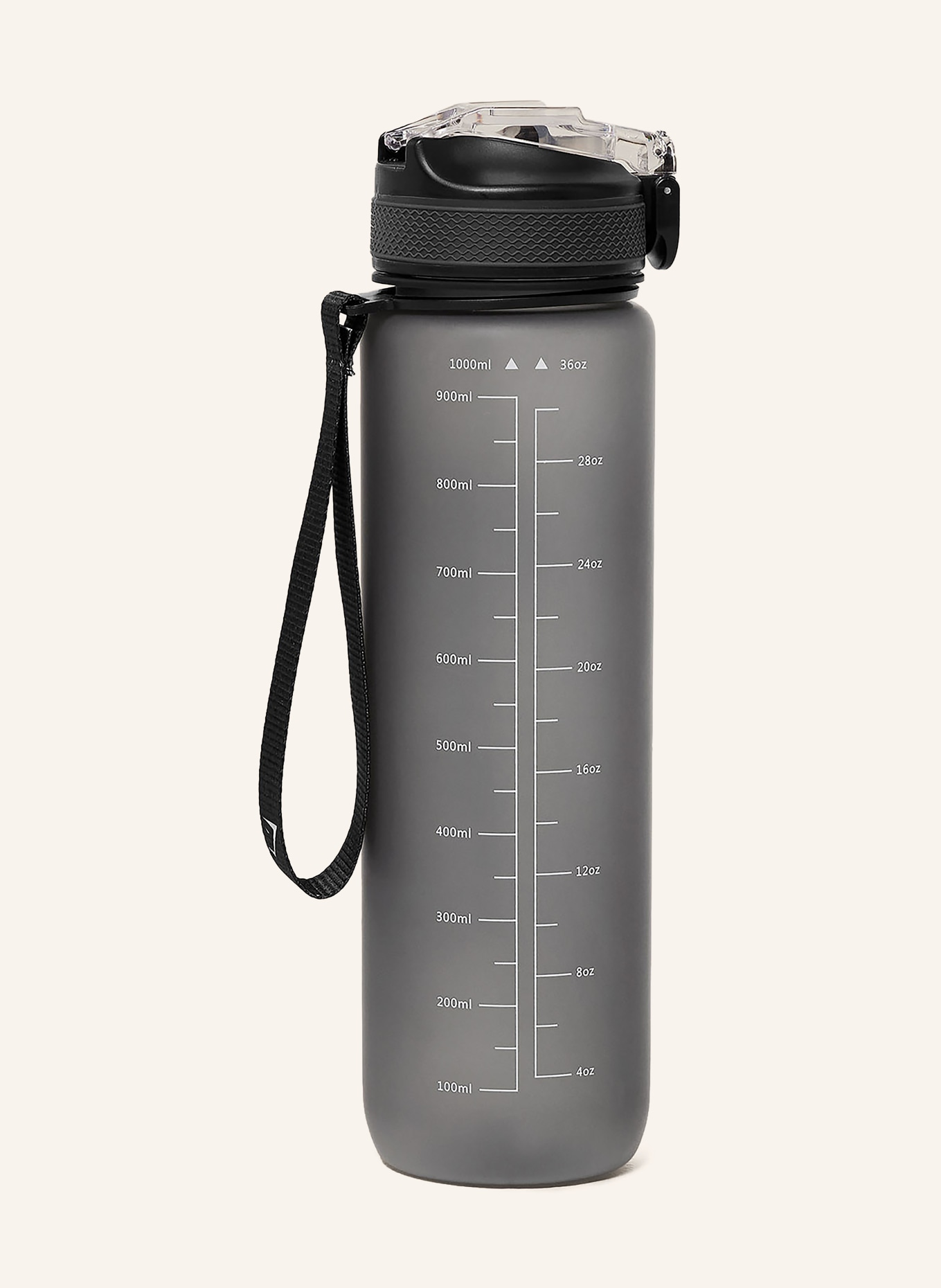 GYMSHARK Trinkflasche: SCHWARZ