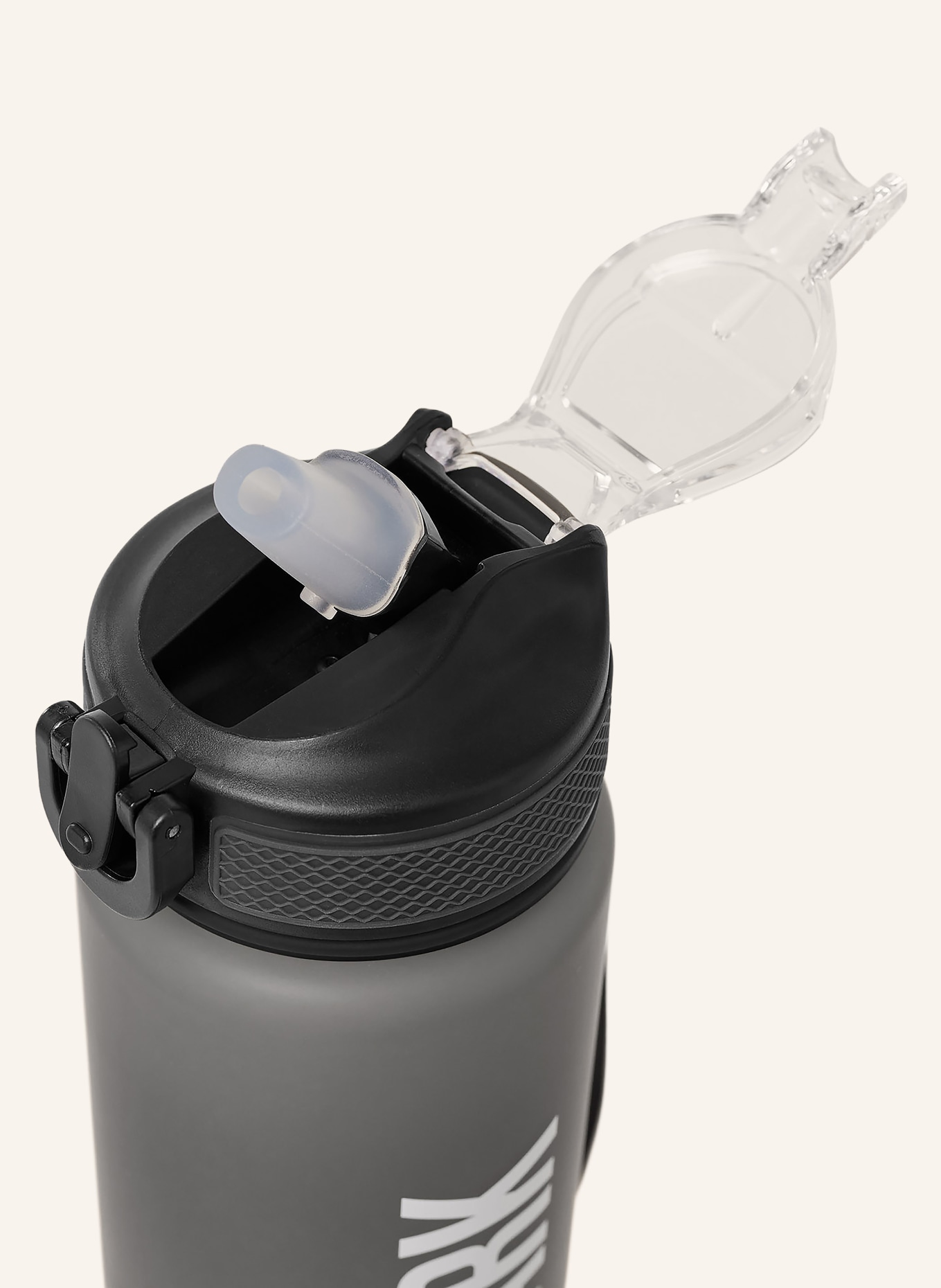 GYMSHARK Trinkflasche: SCHWARZ