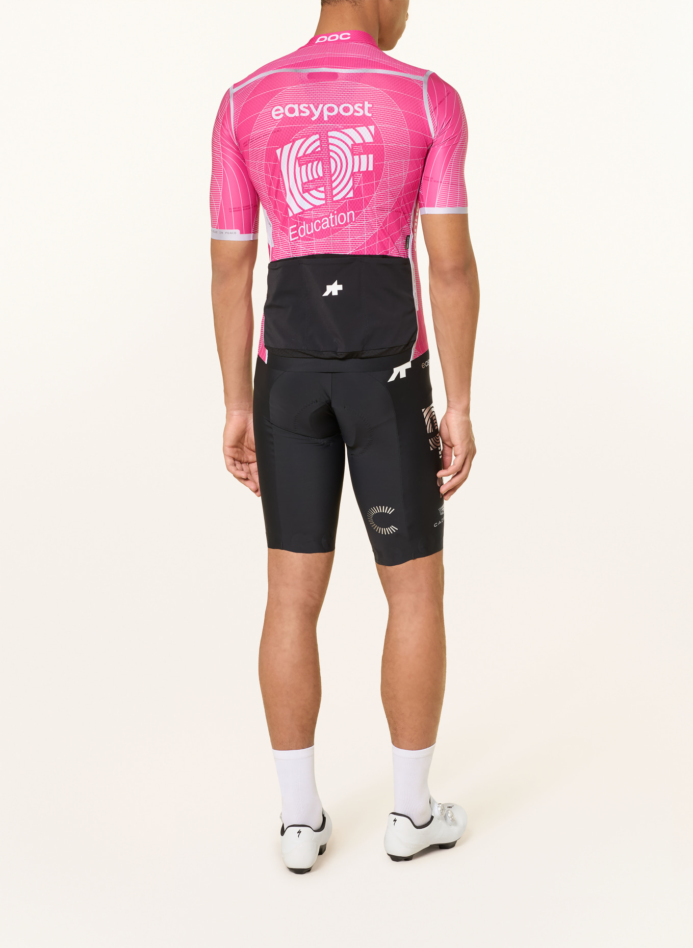 ASSOS Koszulka rowerowa EQUIPE RS LS JERSEY S11: MOCNORÓŻOWY / BIAŁY