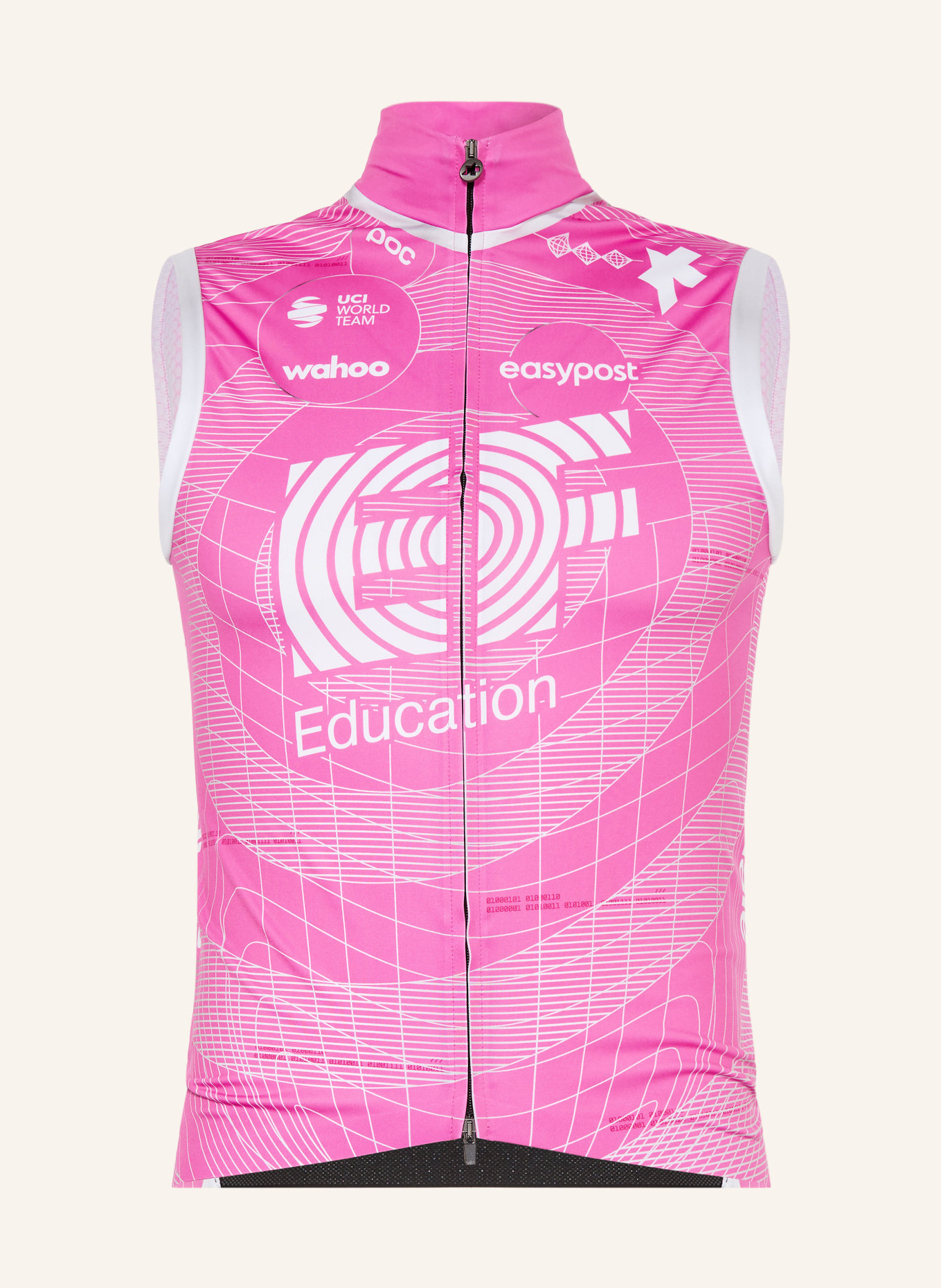 ASSOS Cyklistická vesta EQUIPE S11 EF: NEONOVĚ RŮŽOVÁ / ČERNÁ