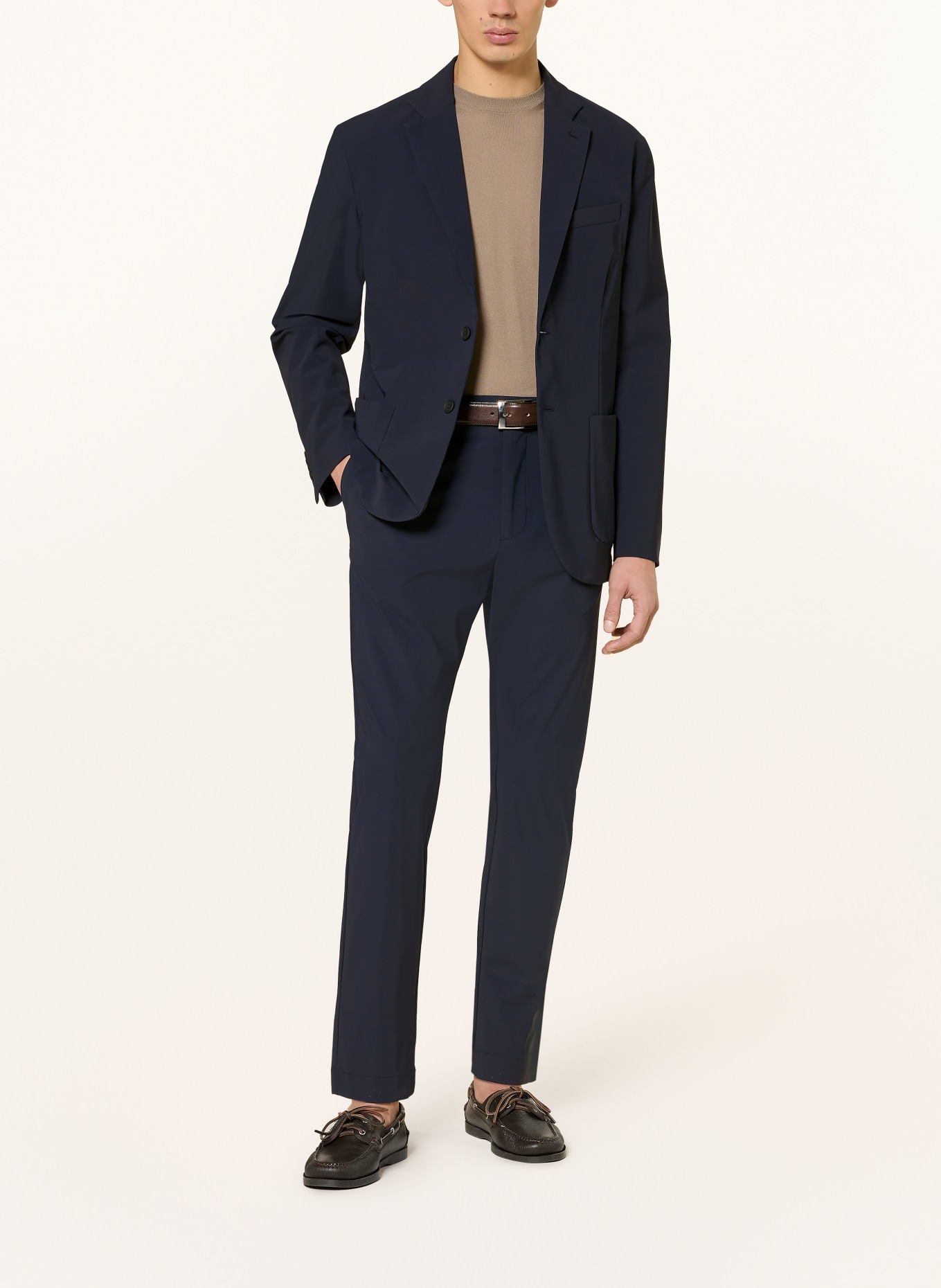 CRUNA Chino MITTE Tapered Fit: DUNKELBLAU