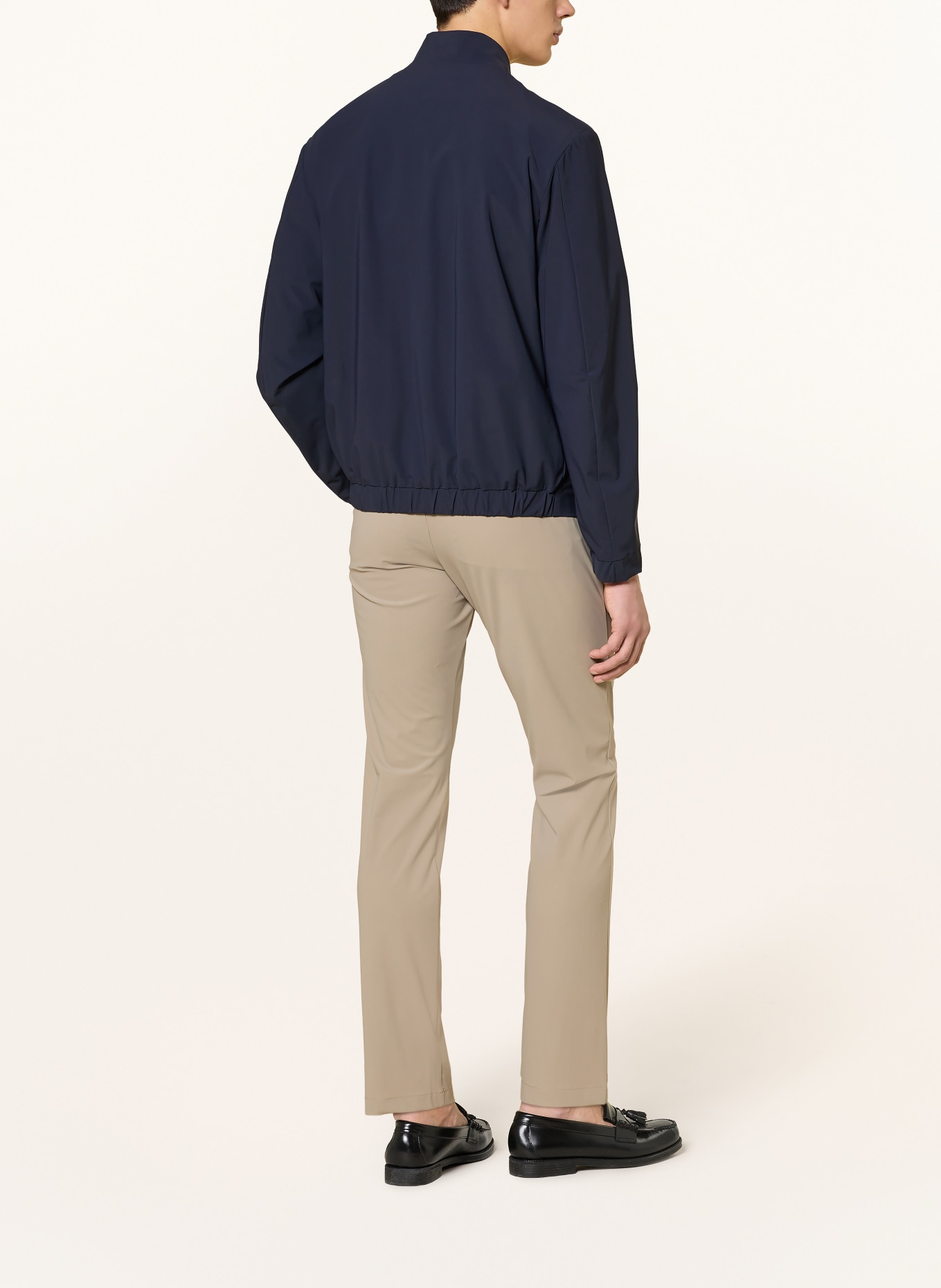 CRUNA SOLFERINO slim-fit chino pants: TAUPE