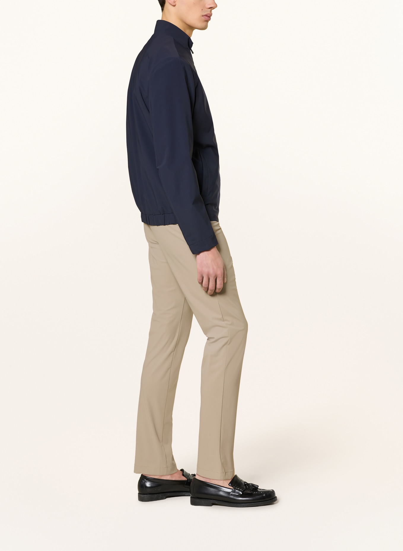 CRUNA SOLFERINO slim-fit chino pants: TAUPE