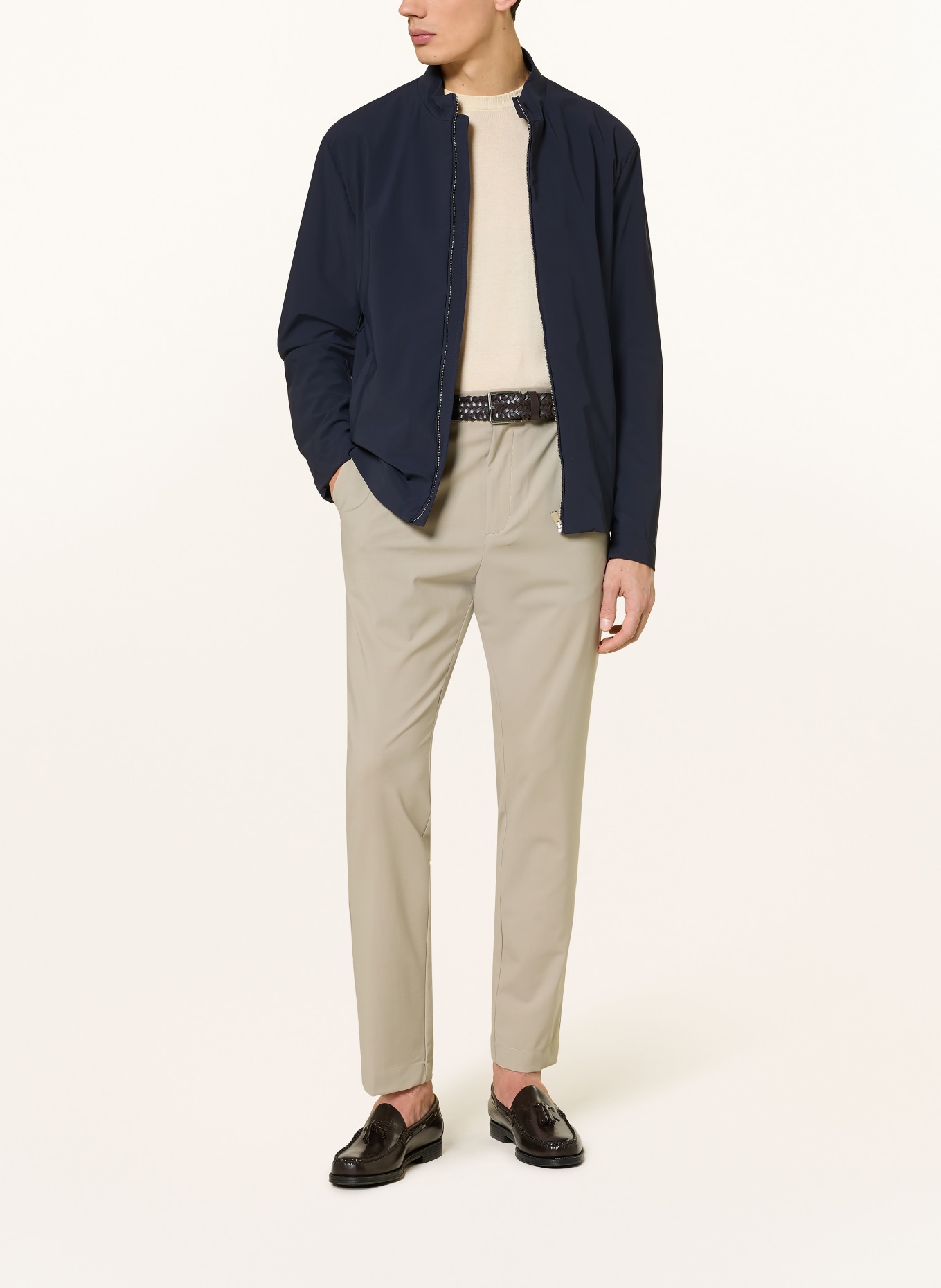 CRUNA Chino Extra Slim Fit: JASNOBRĄZOWY