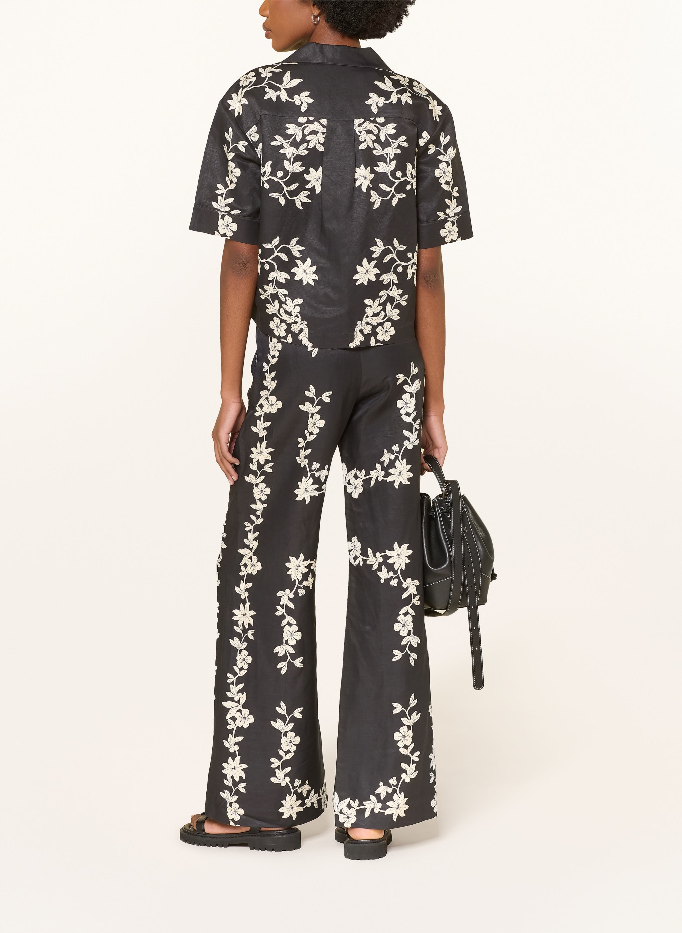 CLAUDIE PIERLOT Bluse: SCHWARZ / ECRU