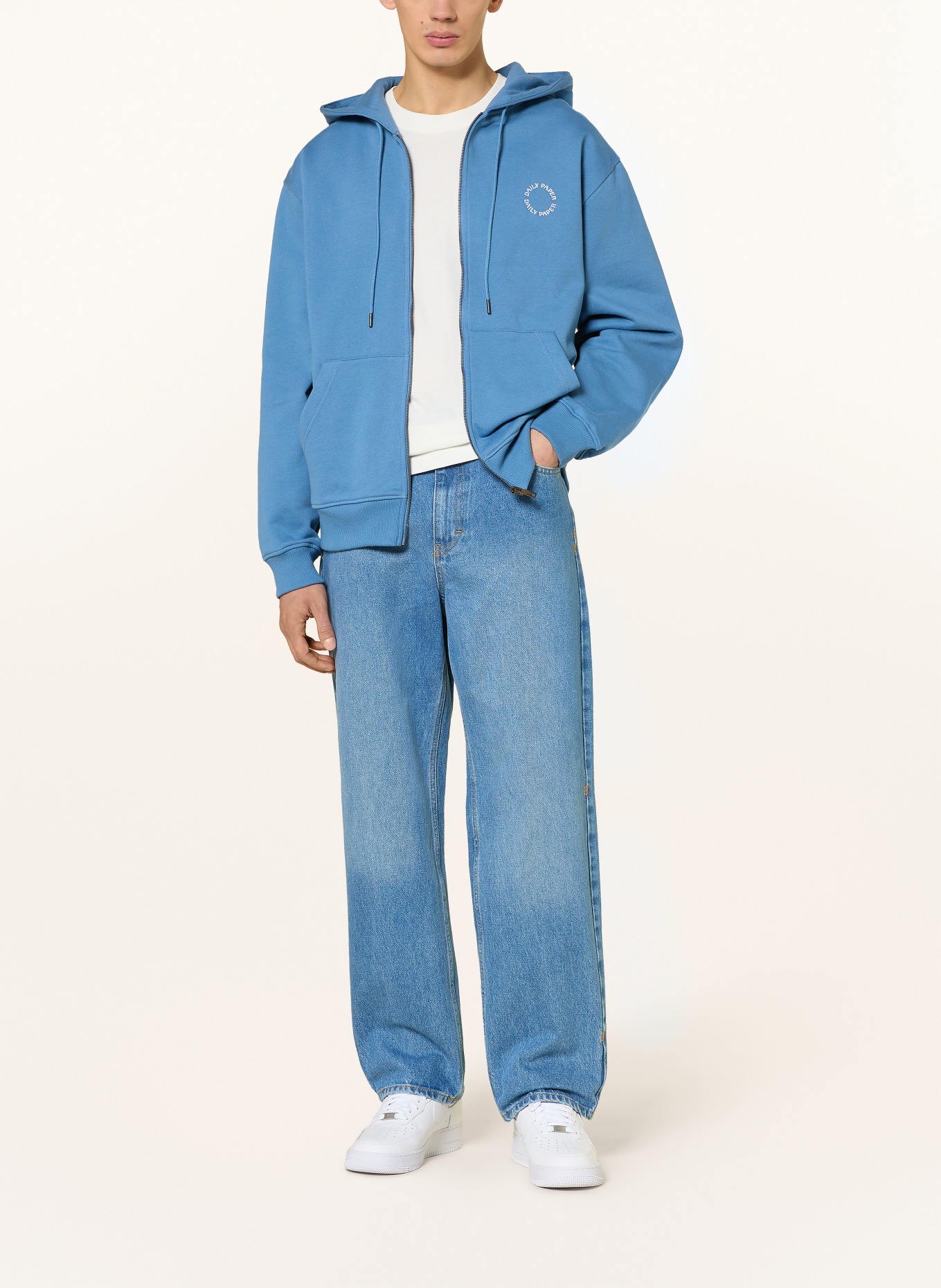 DAILY PAPER Veste sweat ORBIT: BLEU