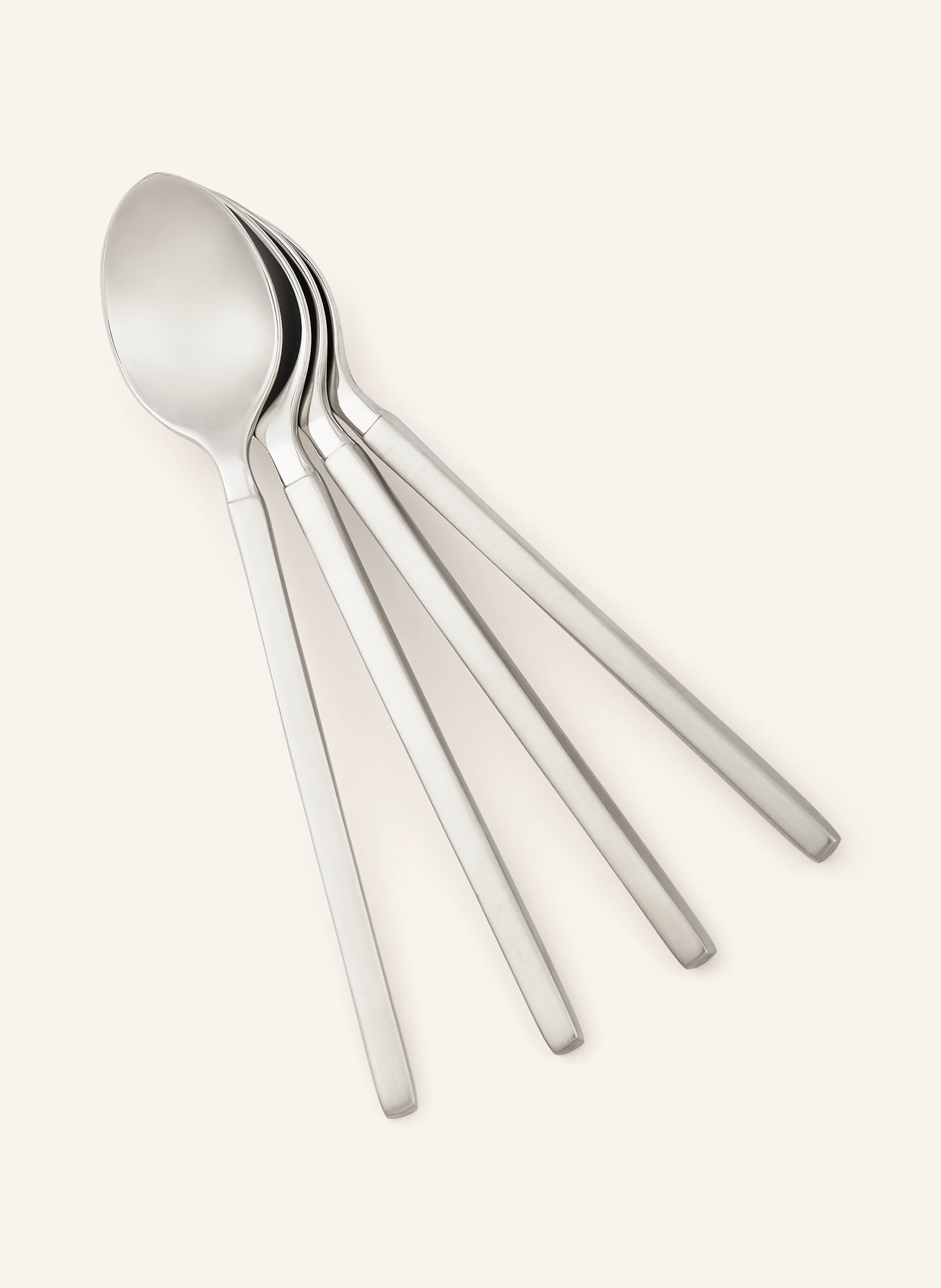 ALESSI 4er-Set Mokkalöffel DRY: SILBER