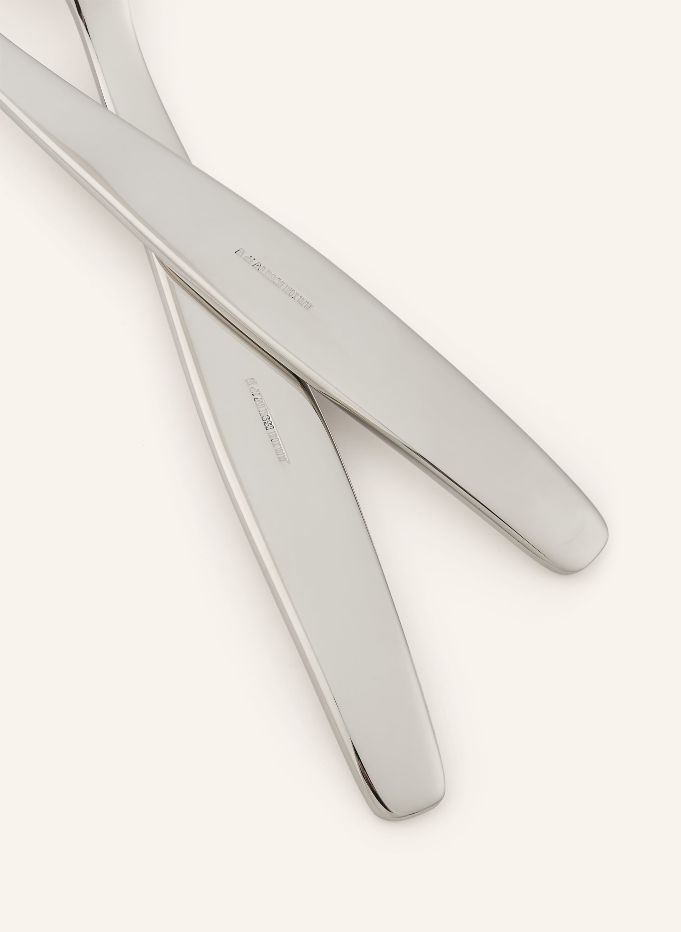 ALESSI ITSUMO salad servers: SILVER