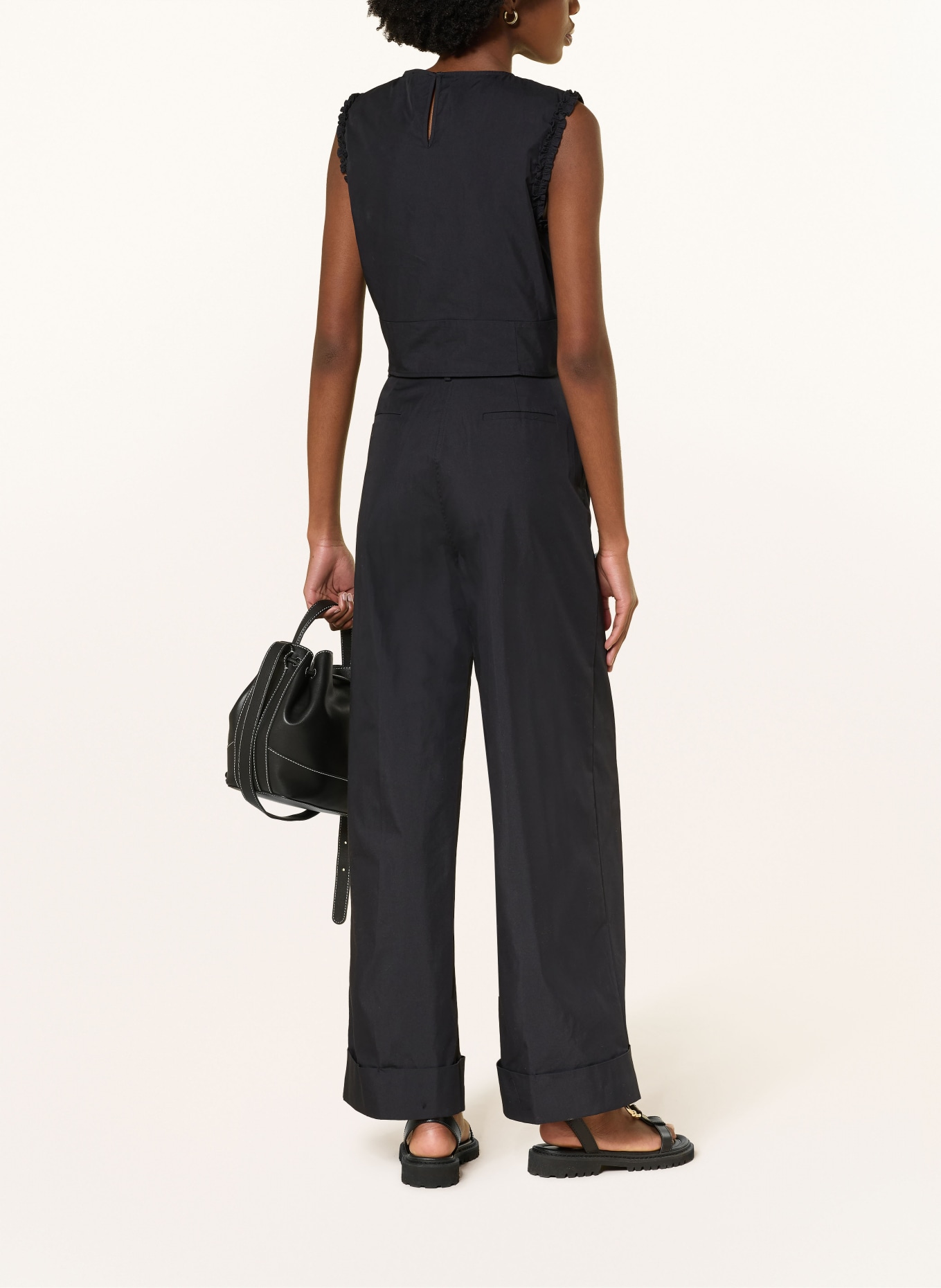 CLAUDIE PIERLOT Marlenehose: DUNKELBLAU