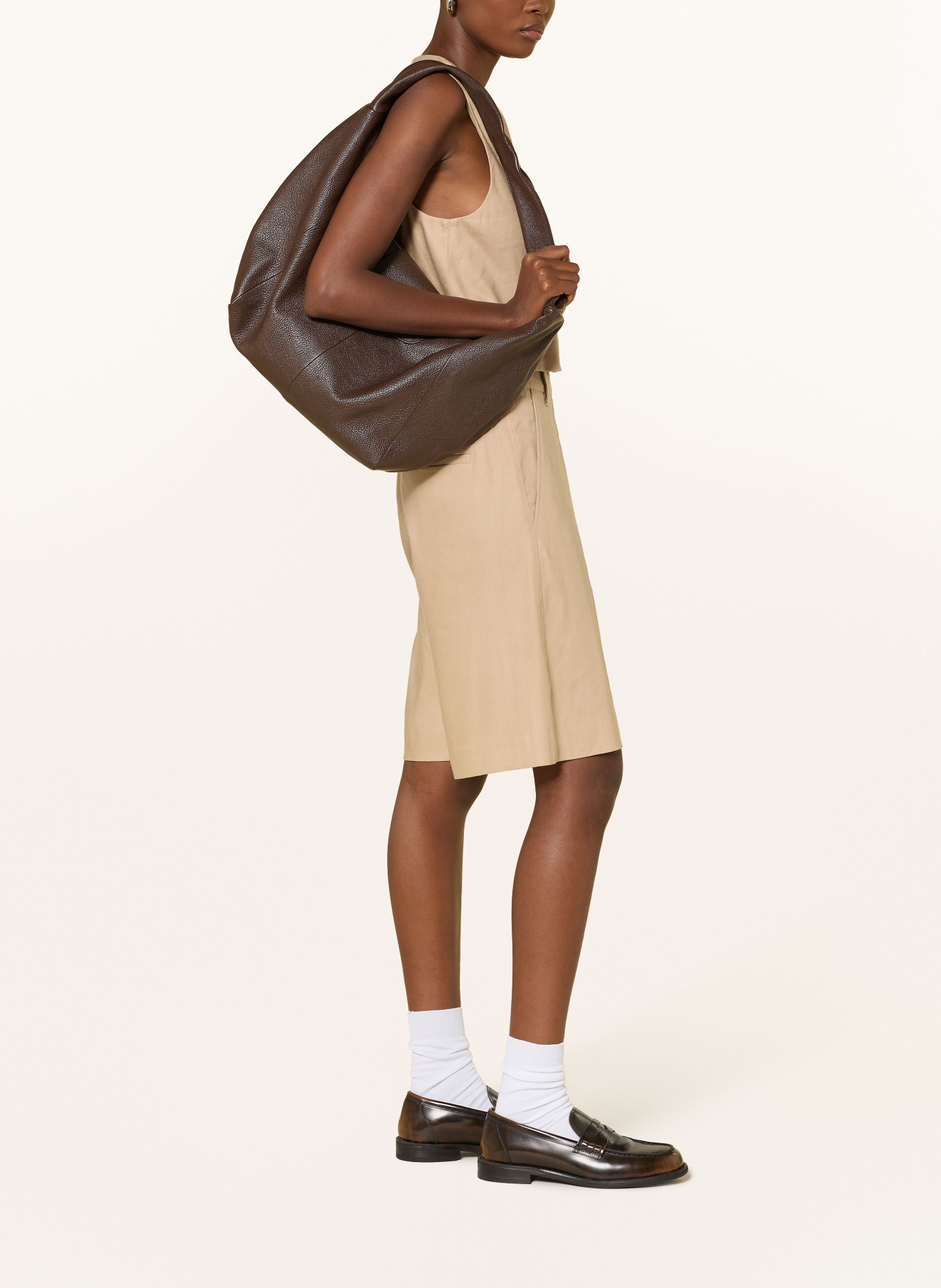 Marc O'Polo Bermudas mit Leinen: BEIGE