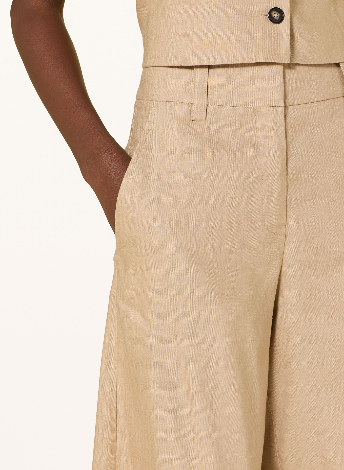 Marc O'Polo Bermudas mit Leinen: BEIGE